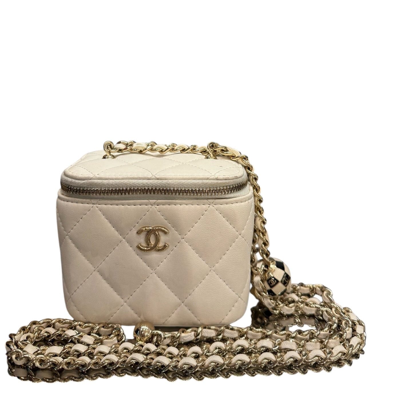 Chanel Chanel Mini White Vanity Bag