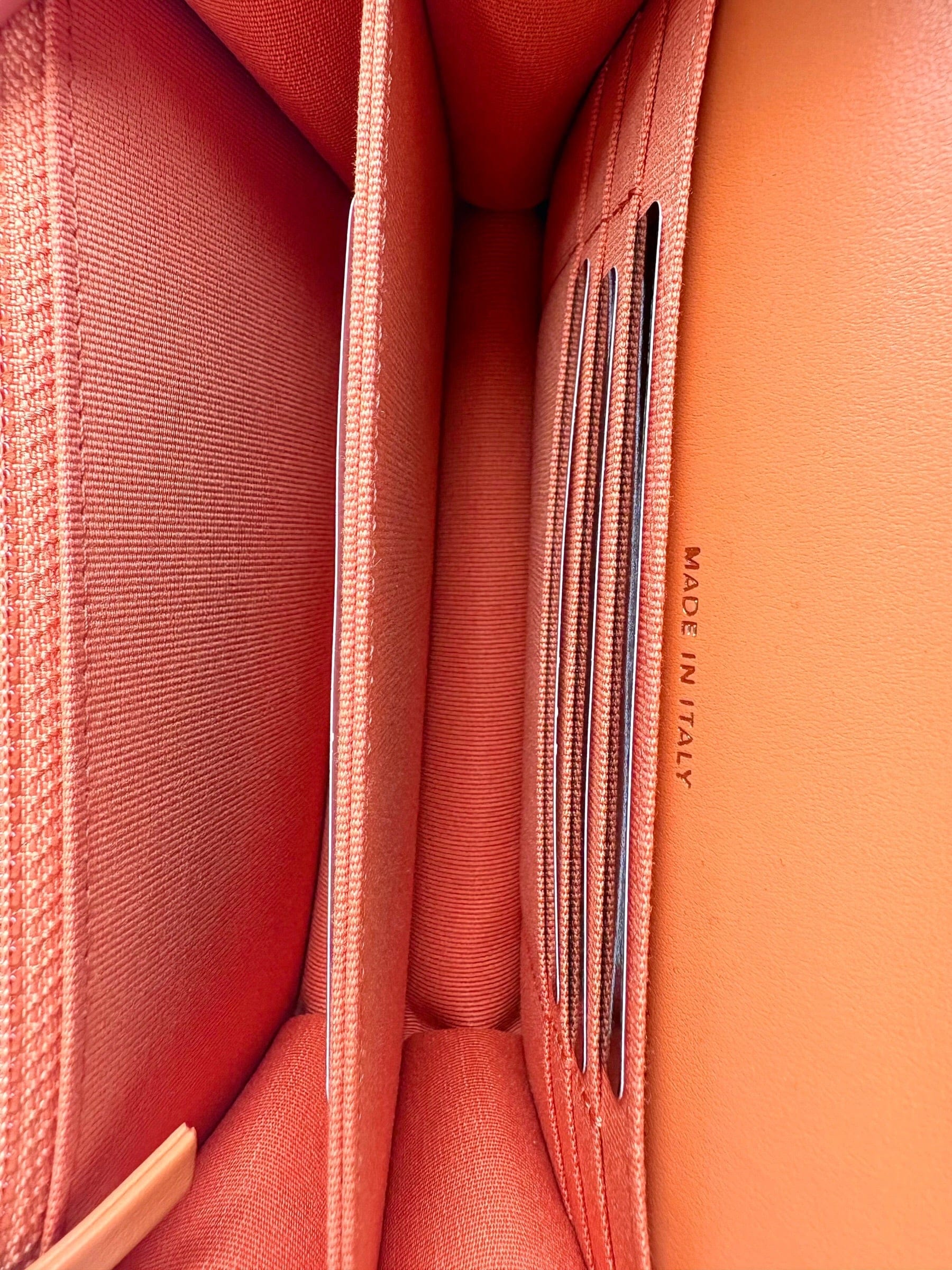 Chanel Chanel Orange Reissue Clutch with Gold Hardware
