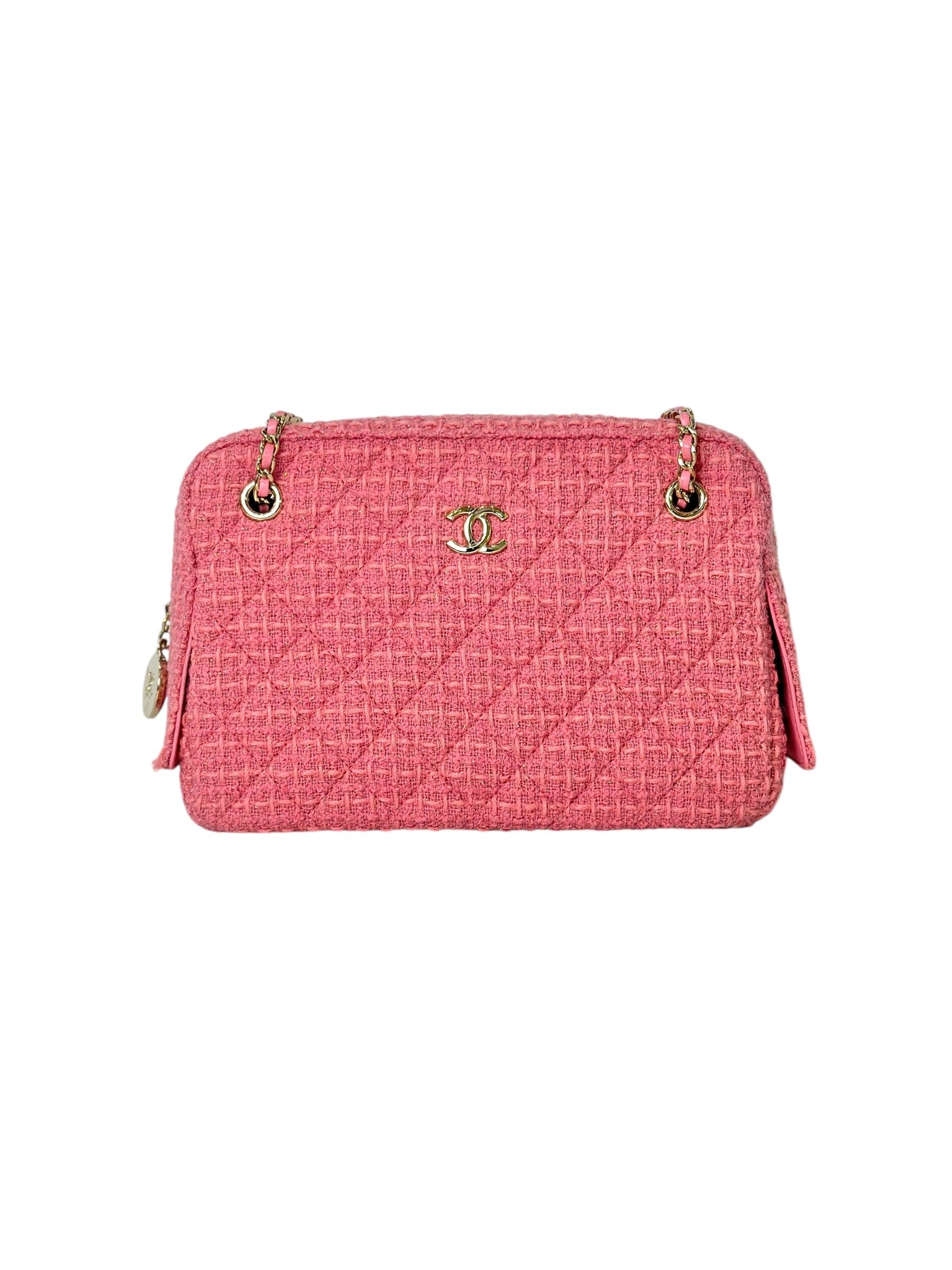 Chanel Chanel Pink Tweed Shoulder Bag