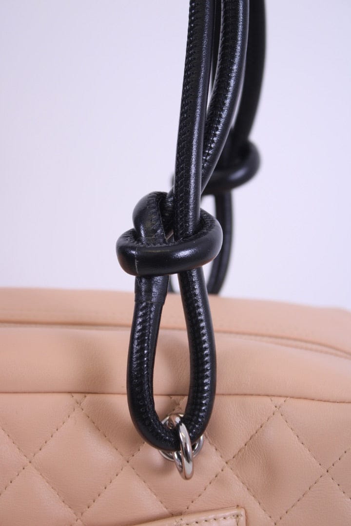 Chanel Chanel Quilted Cambon Bowler Bag Beige/ Black