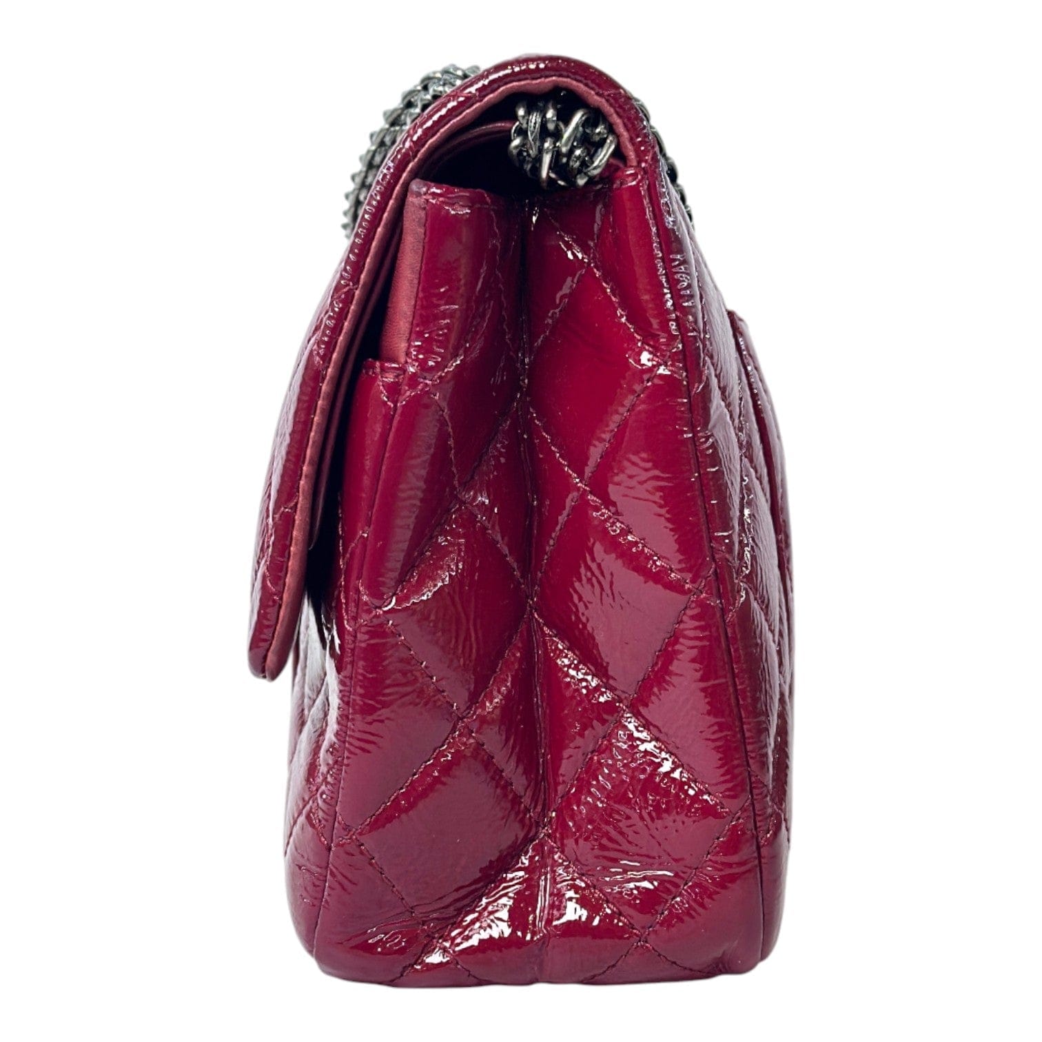 Chanel Chanel Reissue Jumbo Red Patent Leather Bag