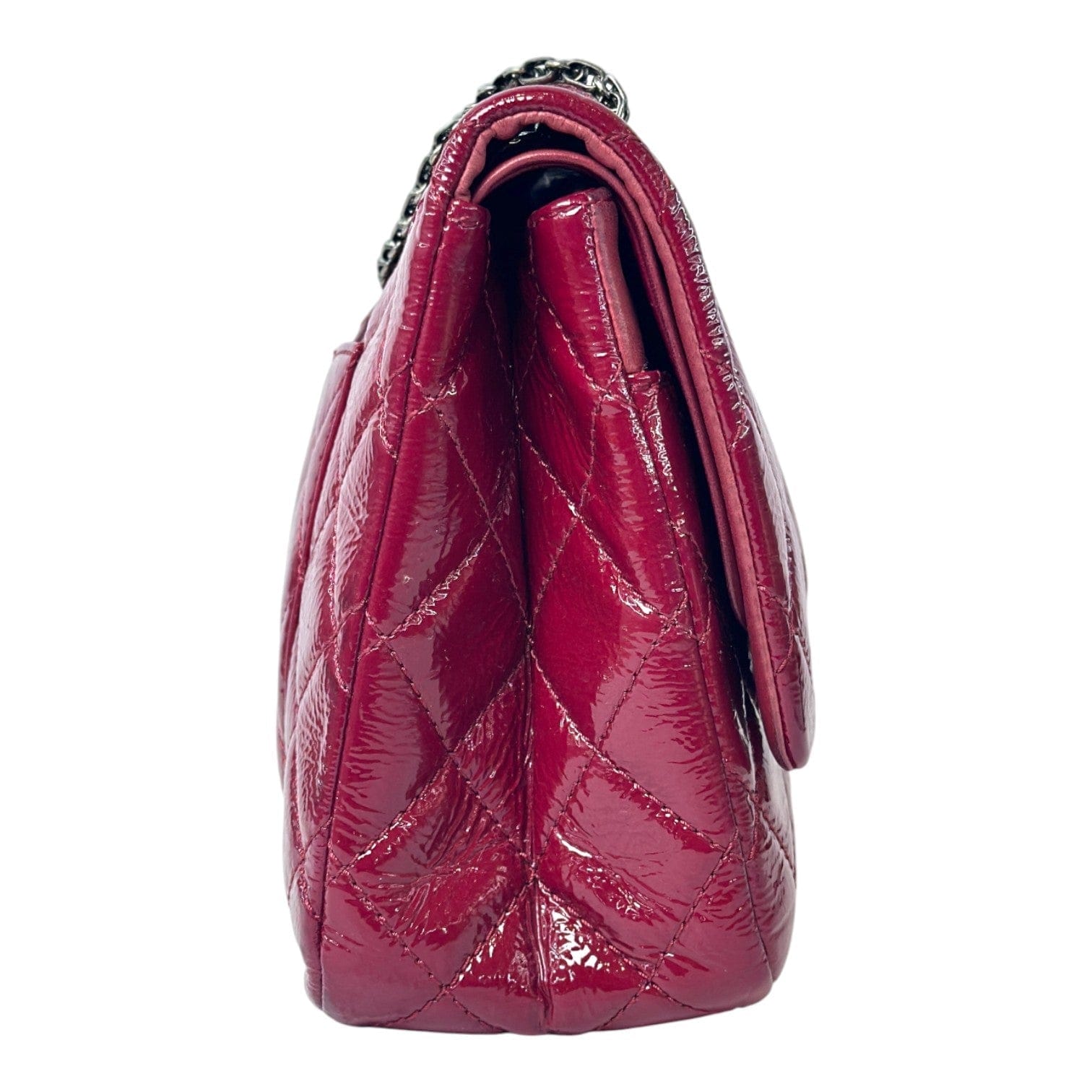Chanel Chanel Reissue Jumbo Red Patent Leather Bag