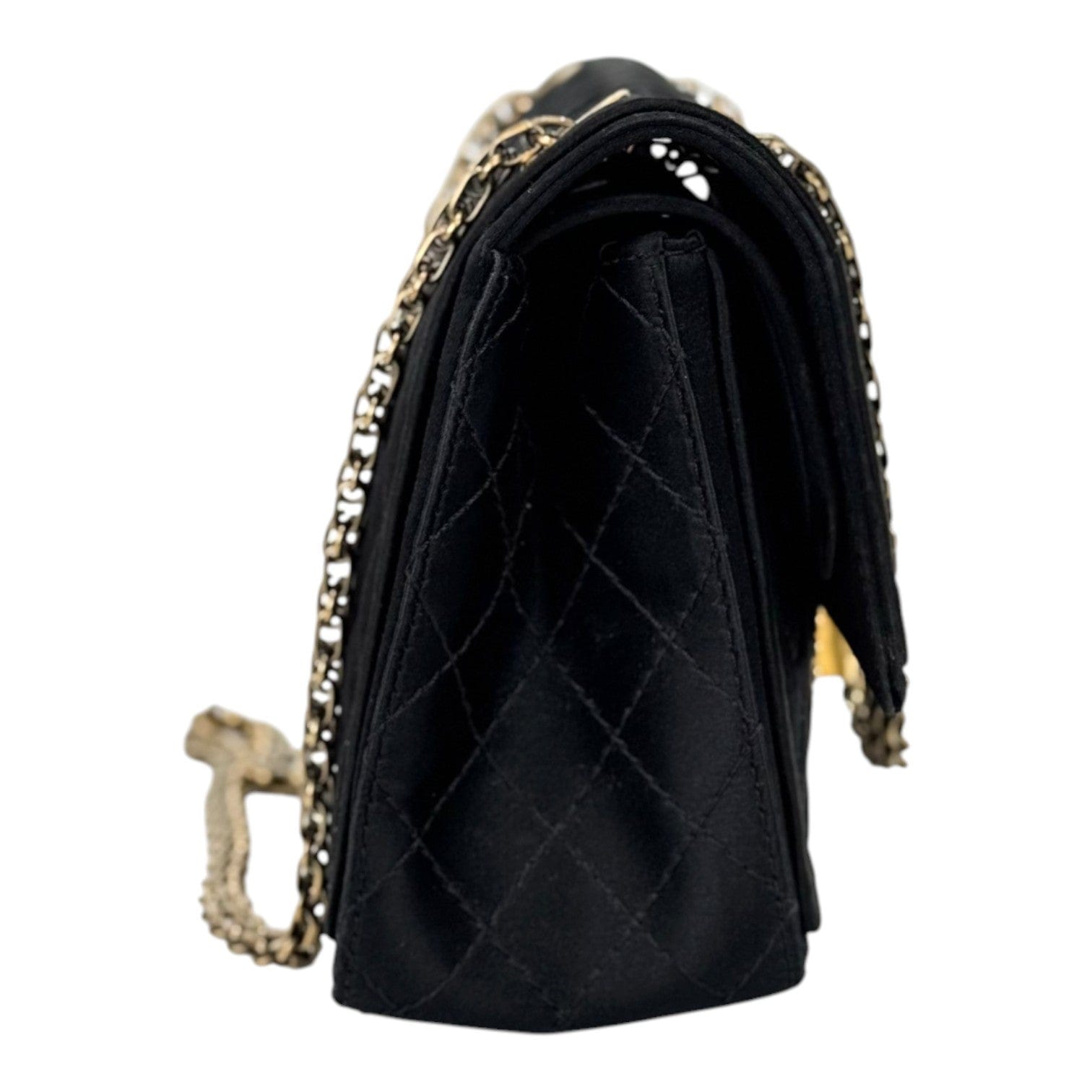 Chanel Chanel Reissue Medium Bag Black Fabric with GHW