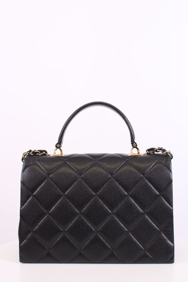 Chanel Chanel Retro Twist Caviar Handbag Black