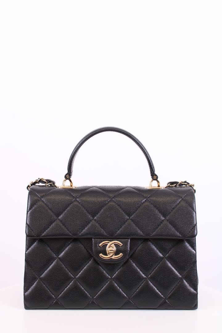 Chanel Chanel Retro Twist Caviar Handbag Black