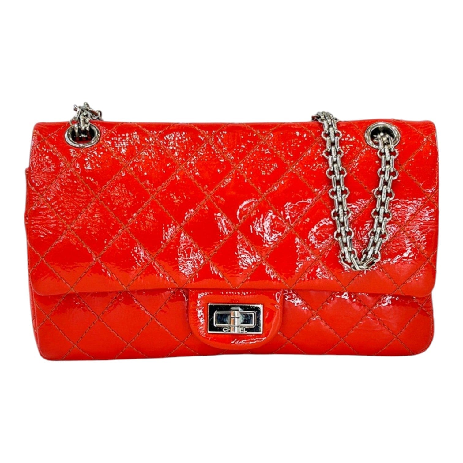 Chanel Chanel Small Red Patent 2.55 Reissue Bag