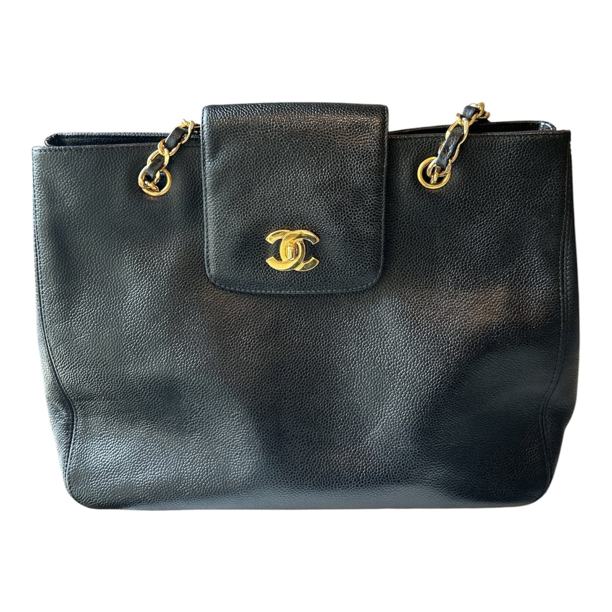 Chanel Supermodel Black Tote Caviar