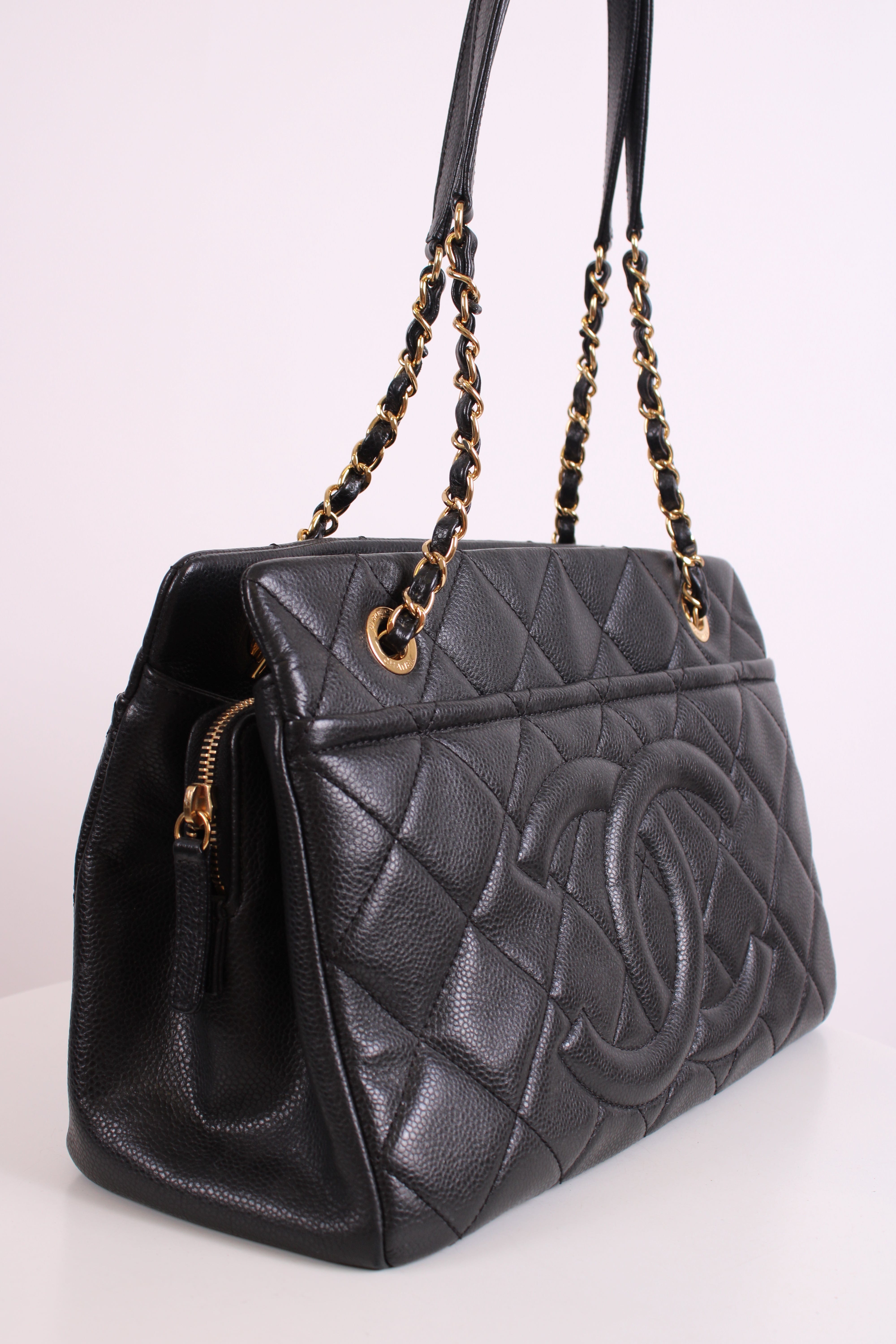 Chanel Chanel Timeless CC Caviar Tote Black