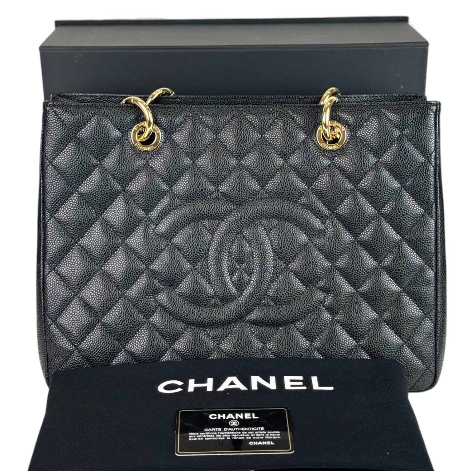 Chanel Chanel Tote GST Black Caviar with Gold Hardware