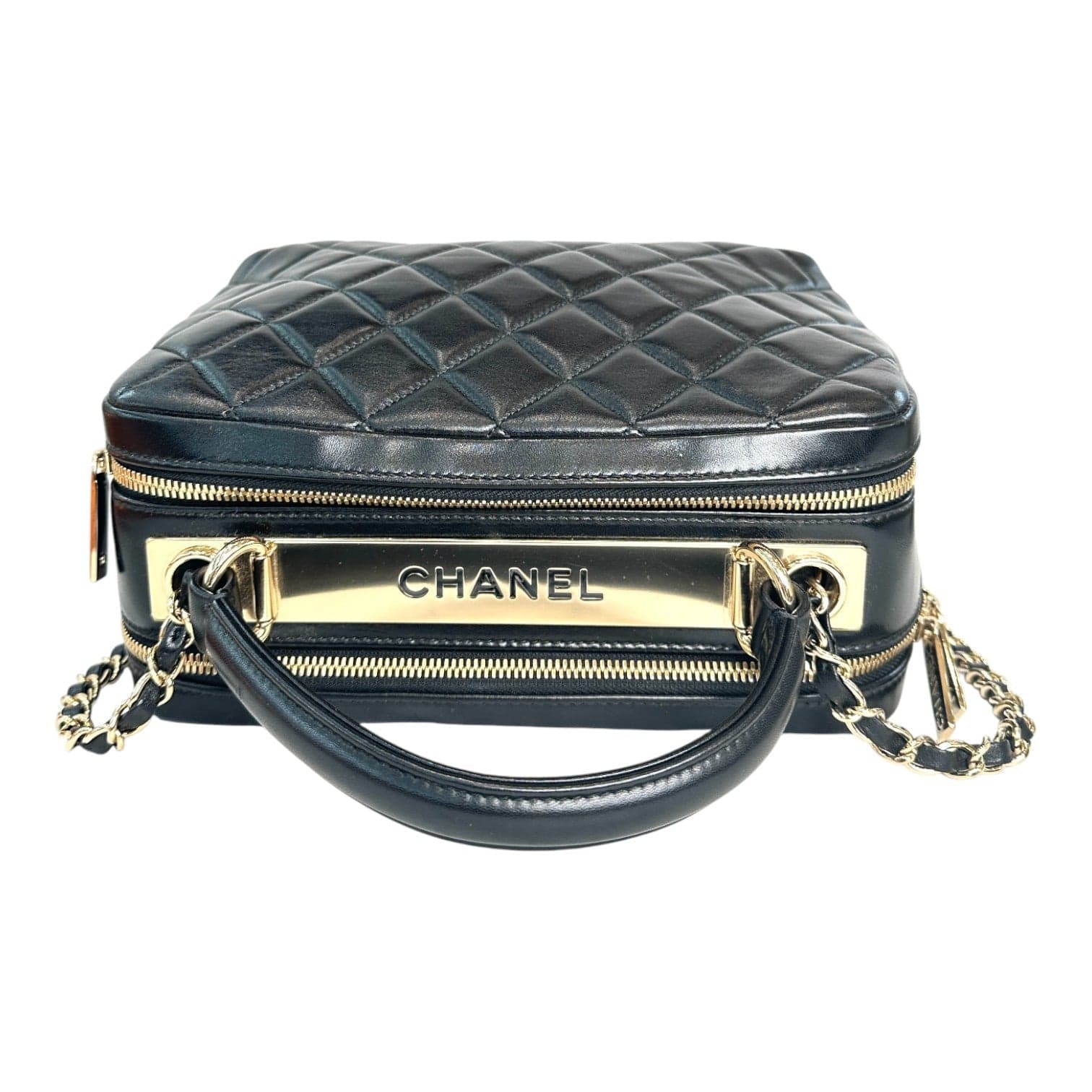 Chanel Chanel Trendy Top Handle & Crossbody Black Lambskin Bag