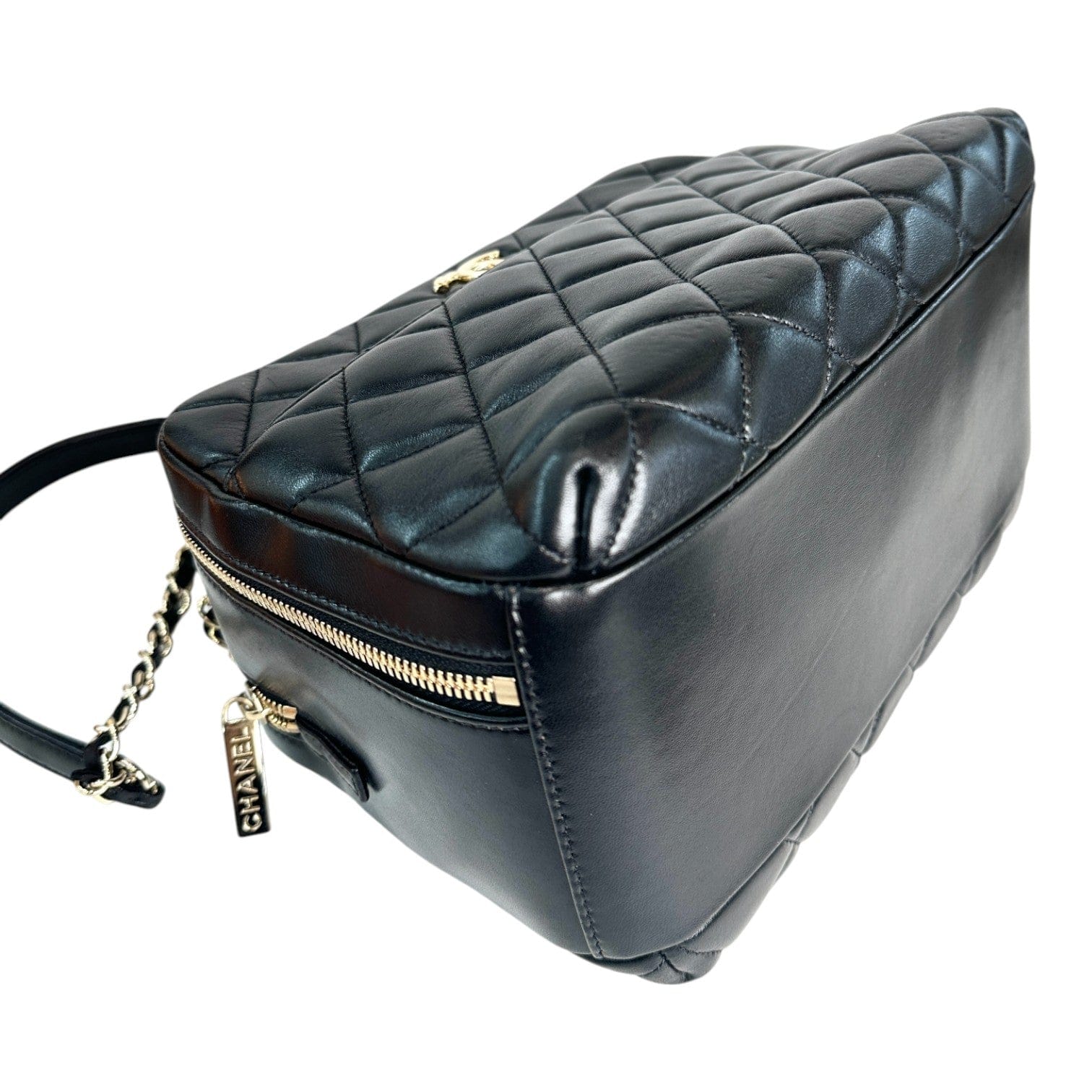 Chanel Chanel Trendy Top Handle & Crossbody Black Lambskin Bag