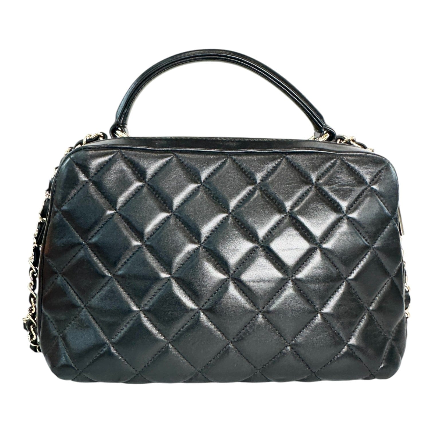 Chanel Chanel Trendy Top Handle & Crossbody Black Lambskin Bag