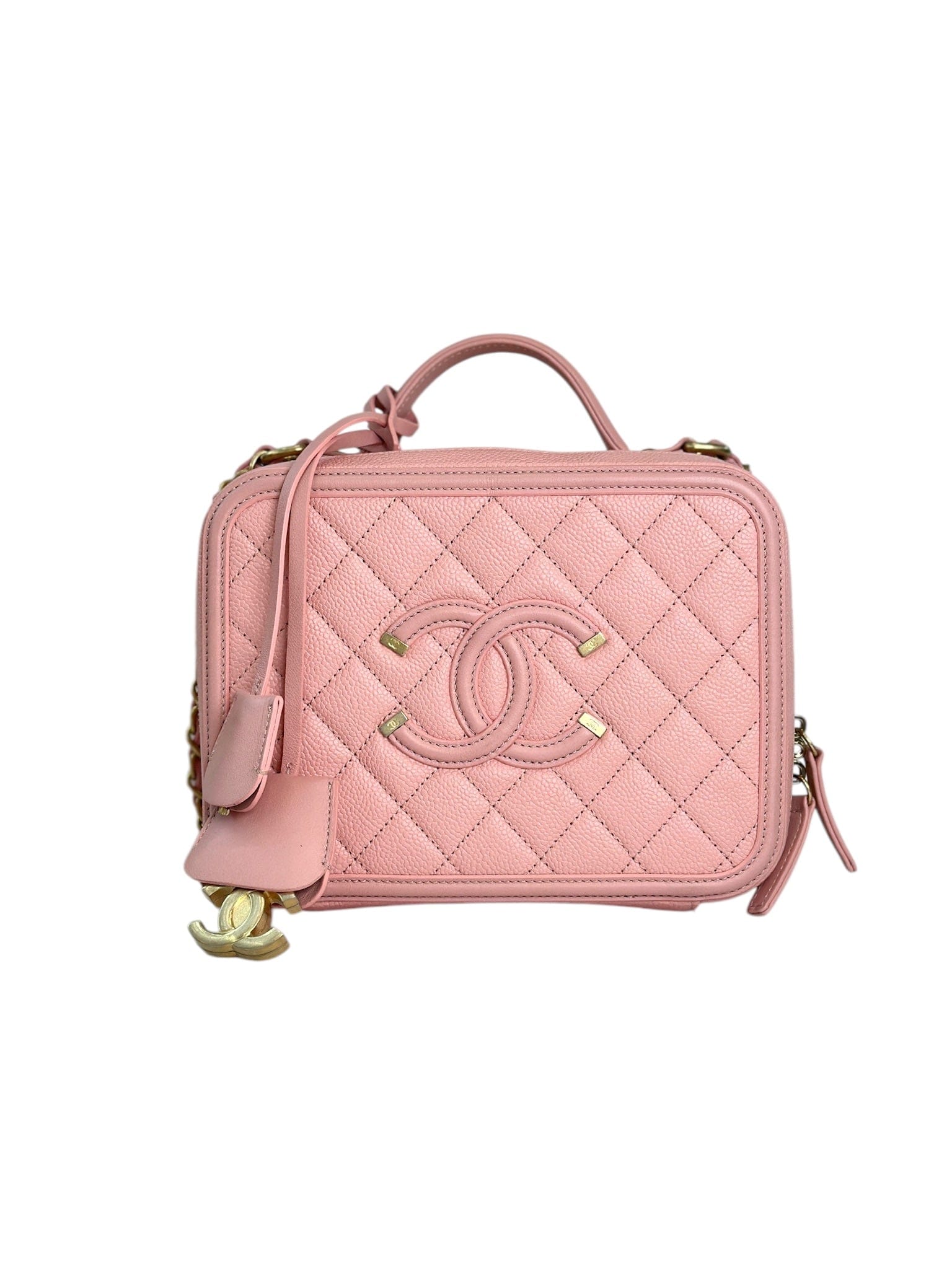 Chanel Chanel Vanity Box Camera Bag Pink Caviar