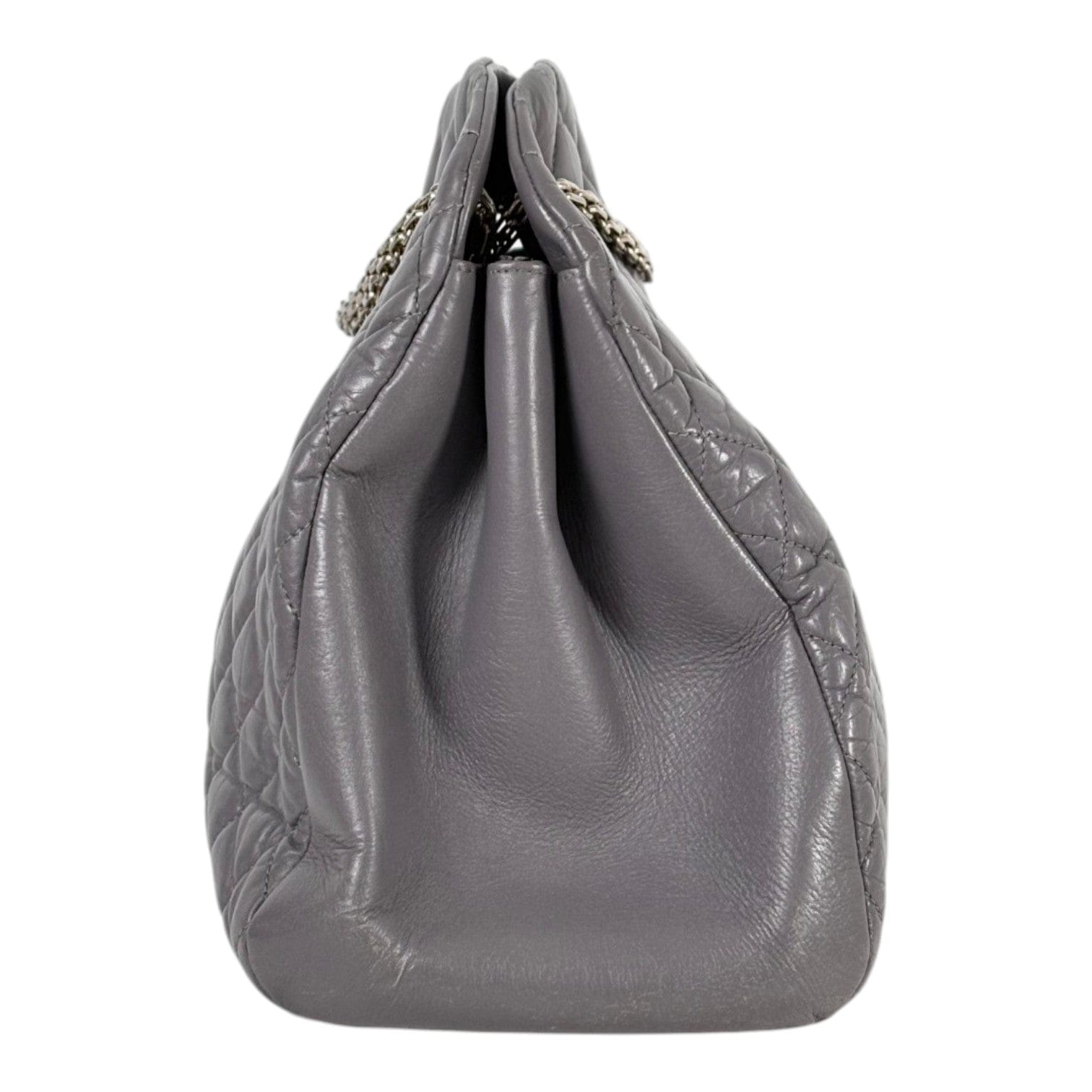 Chanel Chanel Vintage Grey Bowling Bag in Calfskin