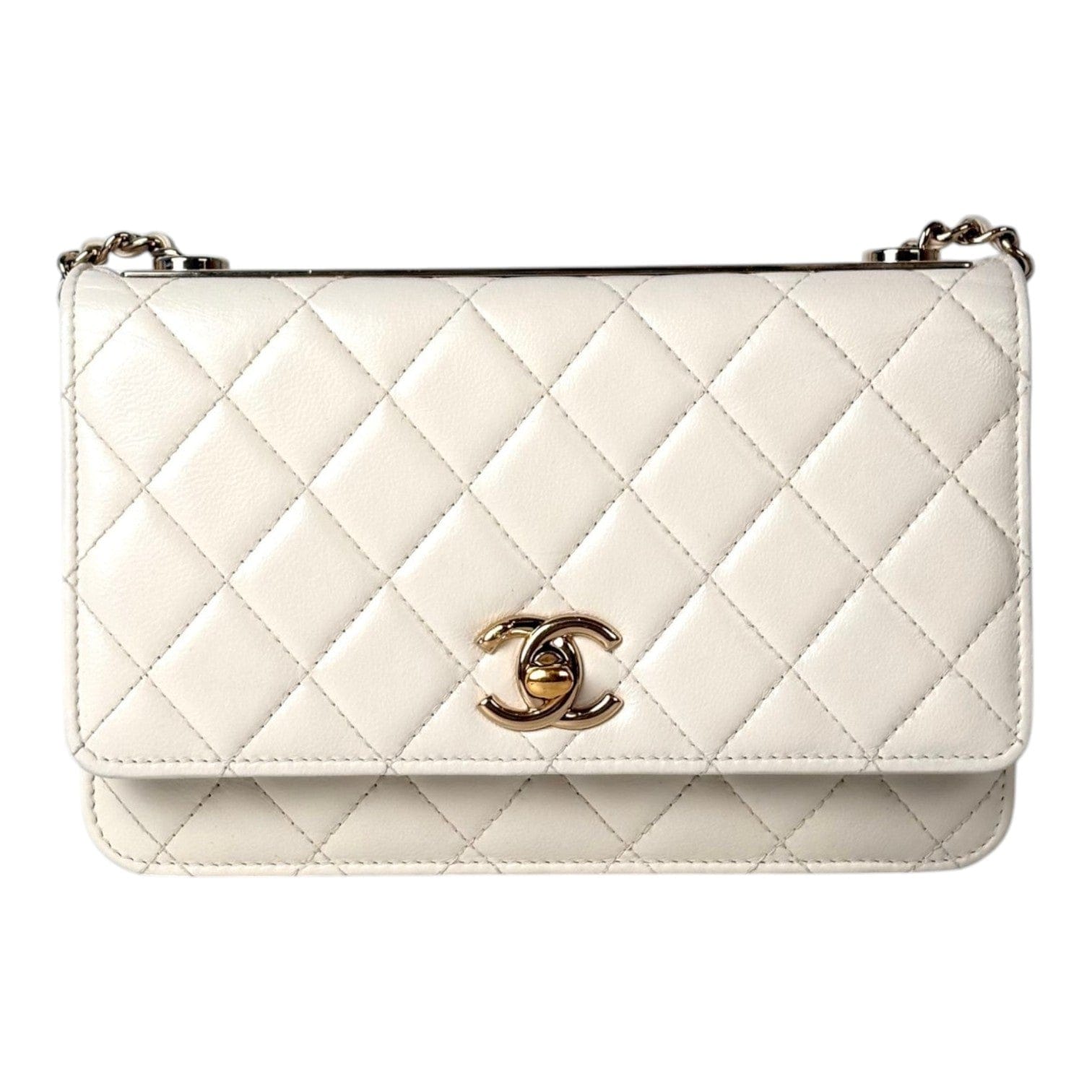 Chanel Chanel White Trendy WOC Bag in Lambskin