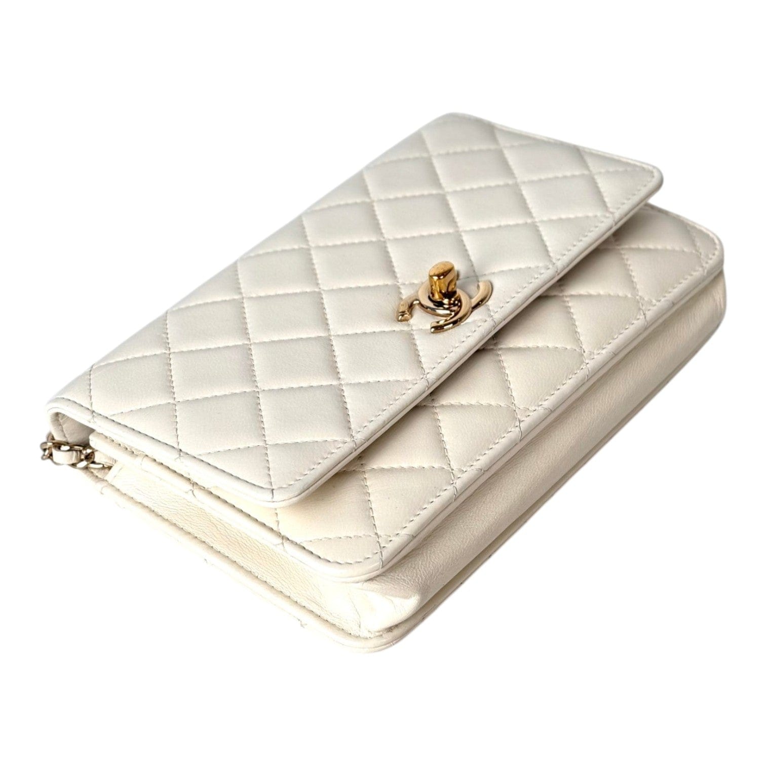 Chanel Chanel White Trendy WOC Bag in Lambskin