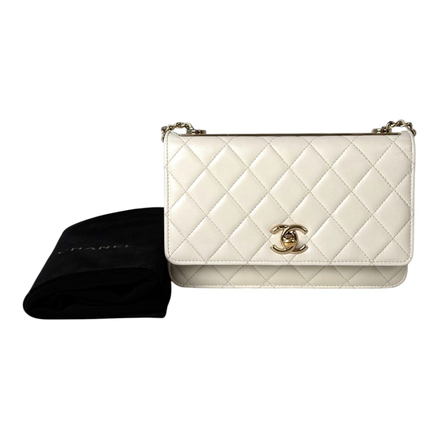 Chanel Chanel White Trendy WOC Bag in Lambskin