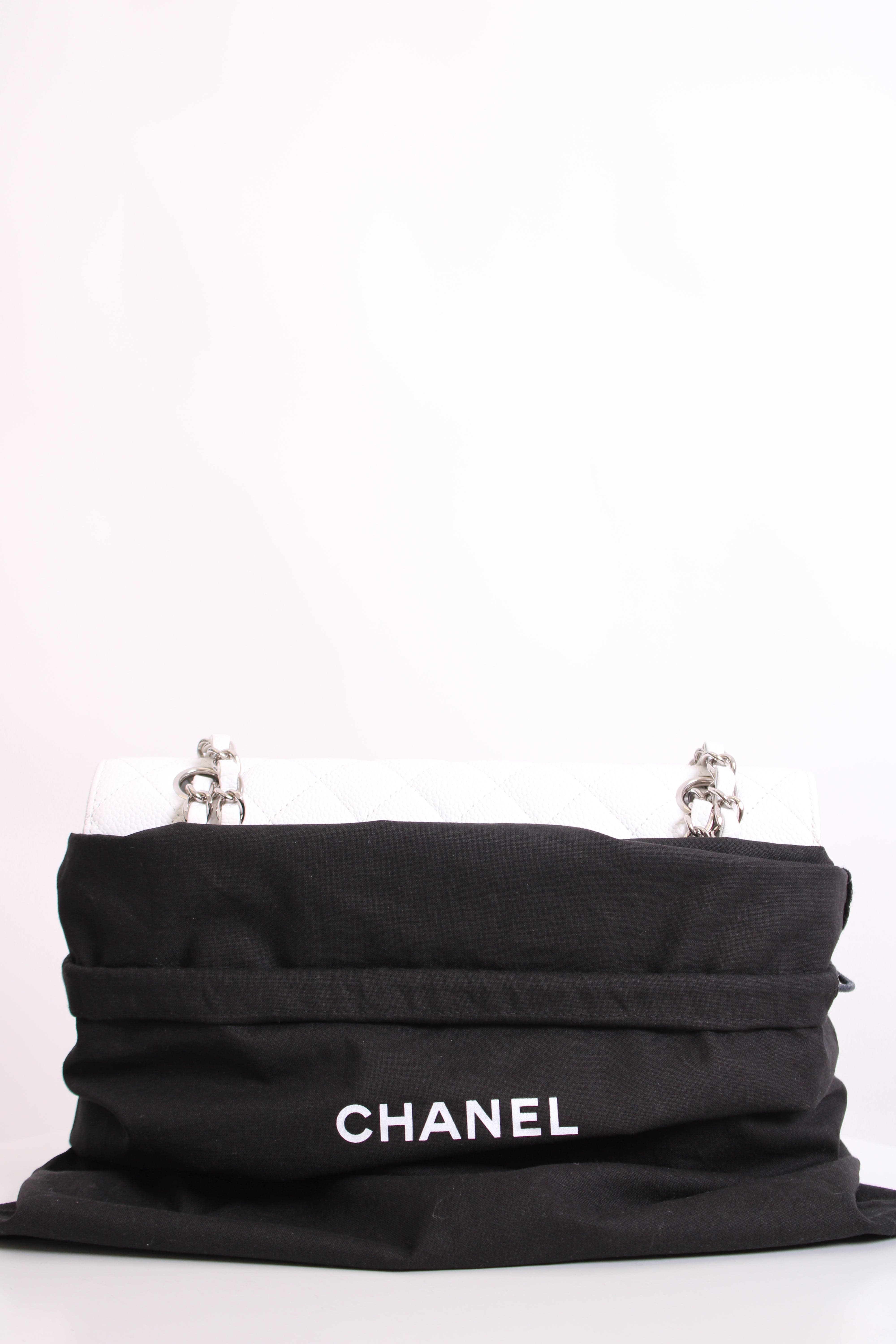 Chanel White Chanel Classic Flap