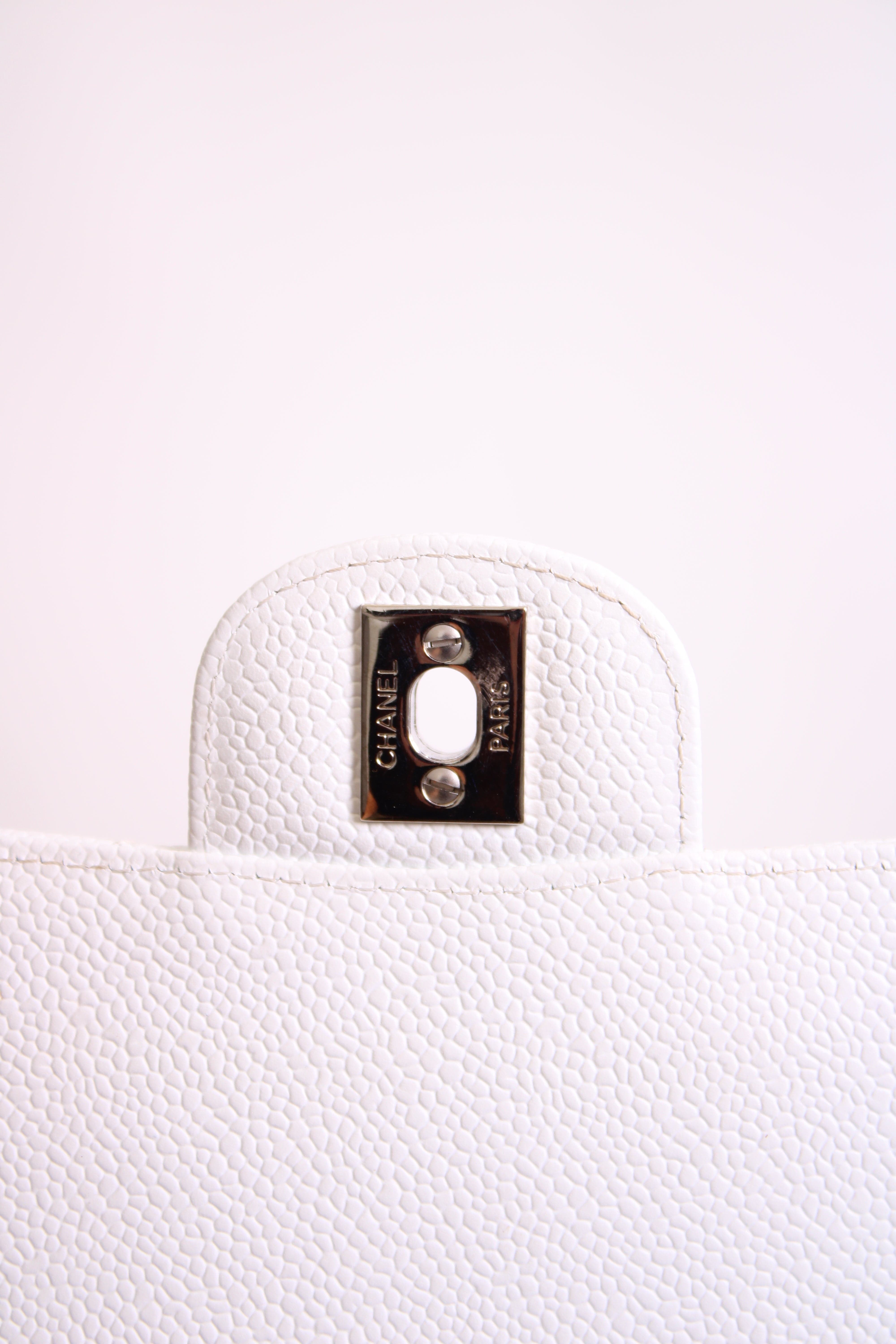 Chanel White Chanel Classic Flap