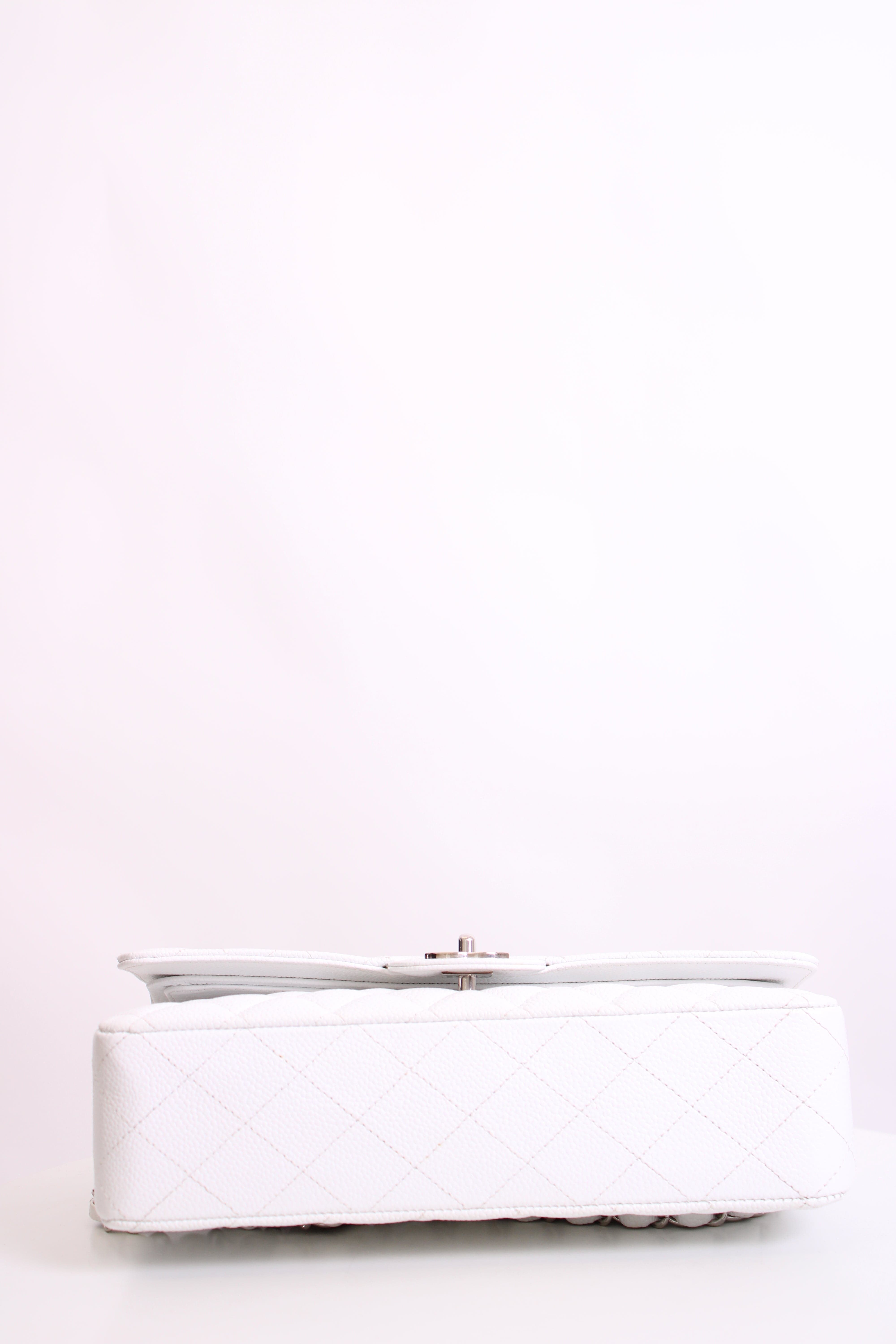 Chanel White Chanel Classic Flap