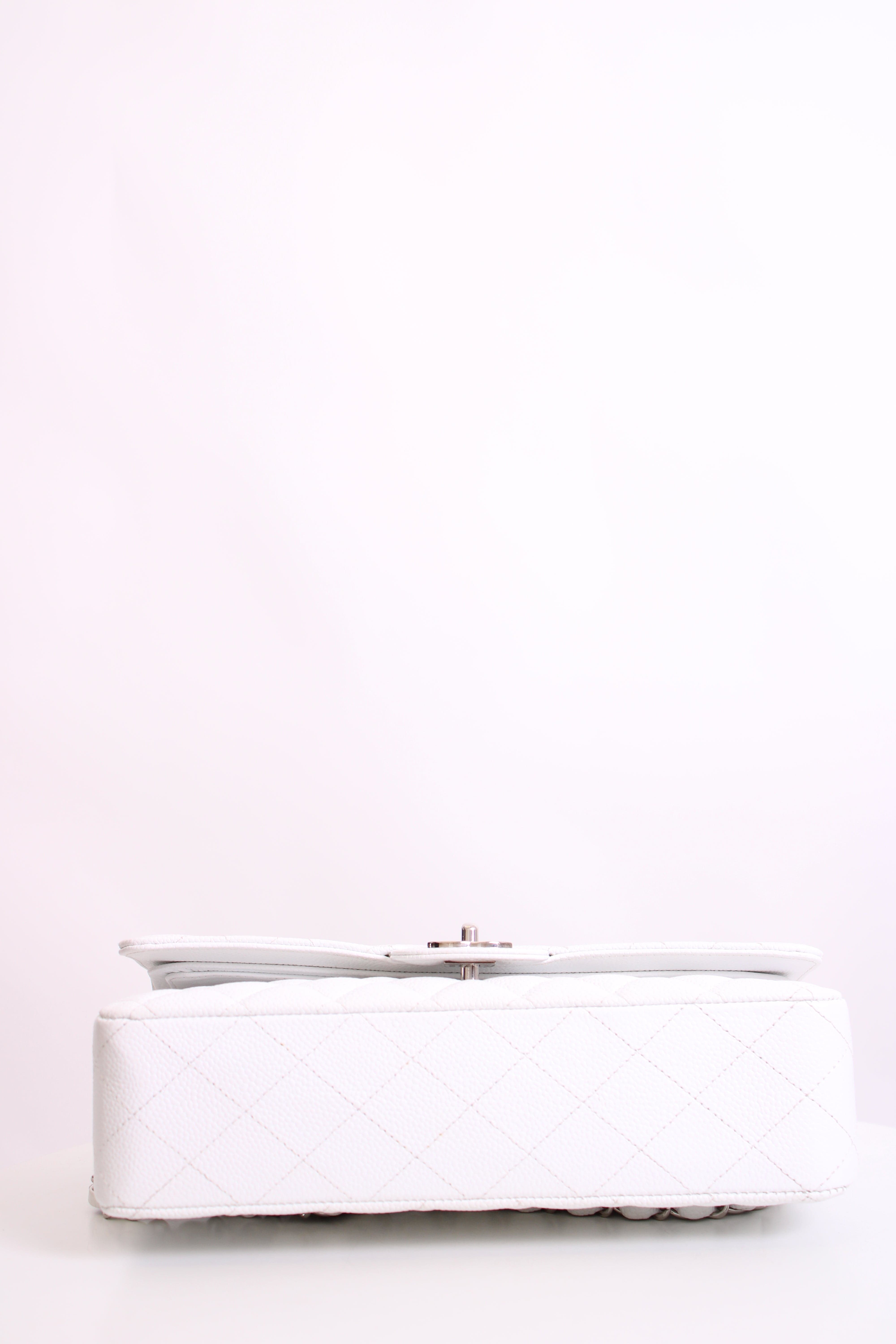 Chanel White Chanel Classic Flap