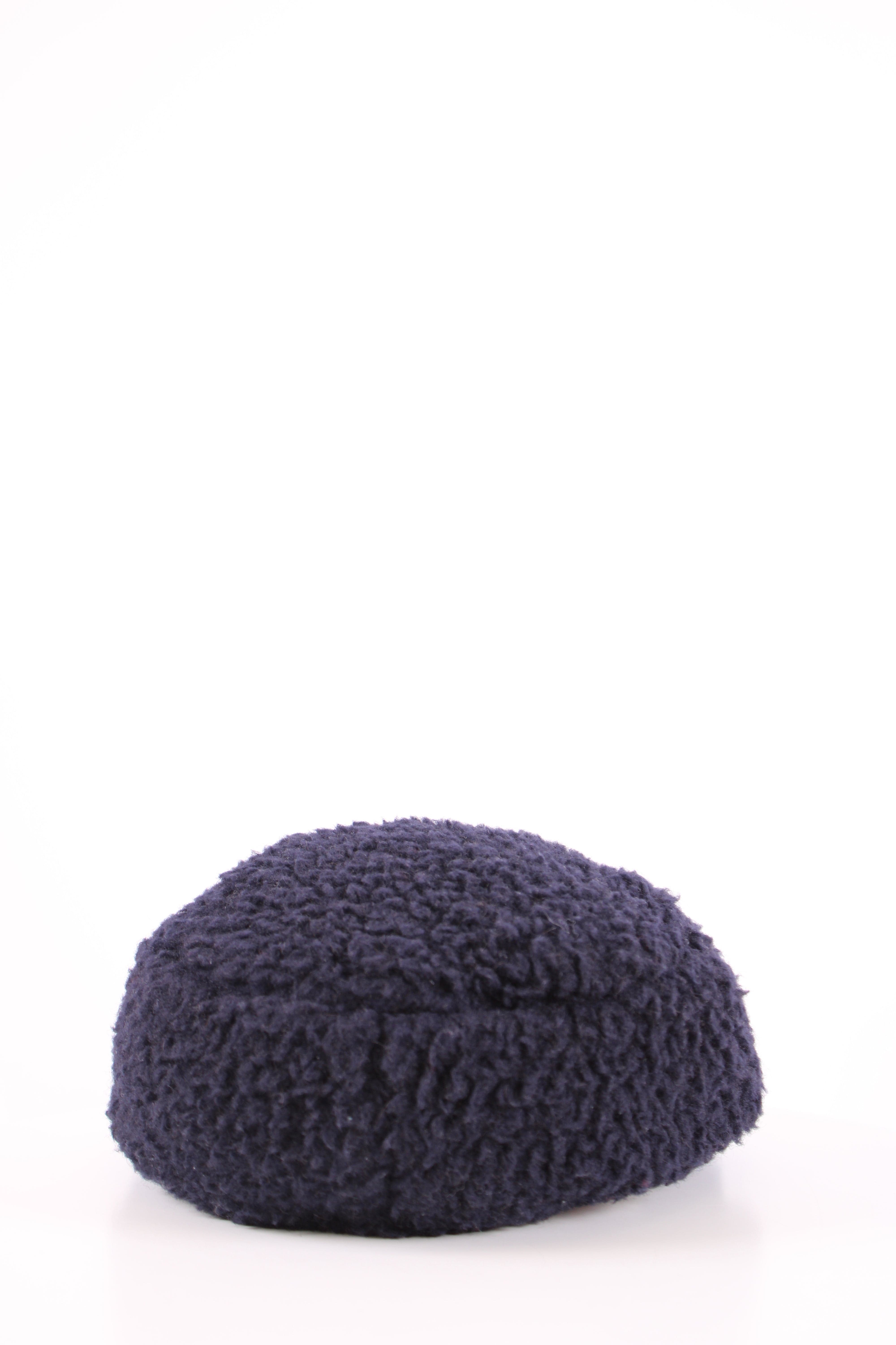 Chanel Chanel Teddy Coco Neige Hat Navy