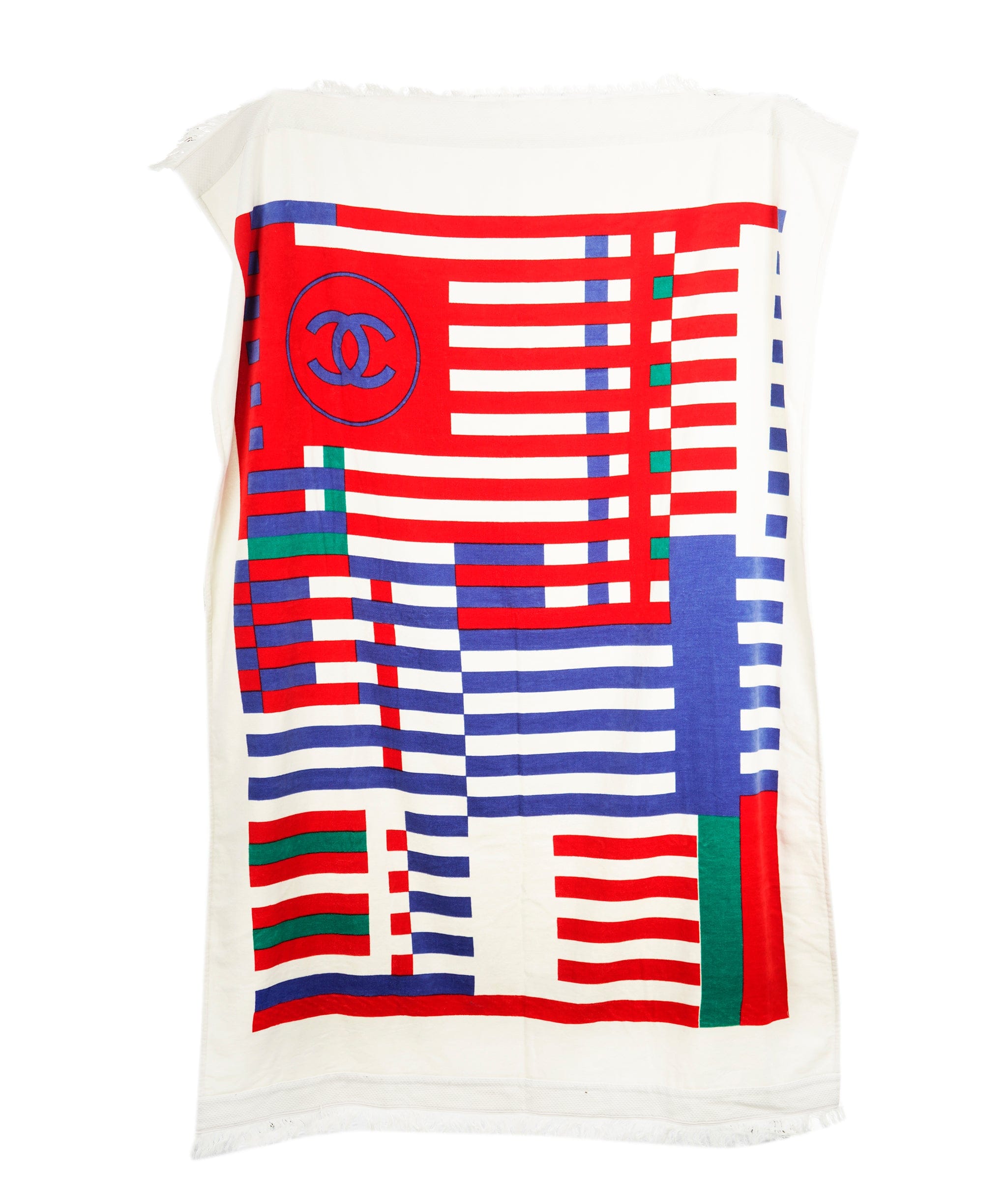 Chanel Chanel Geometric Print Terrycloth Towel AKL0035