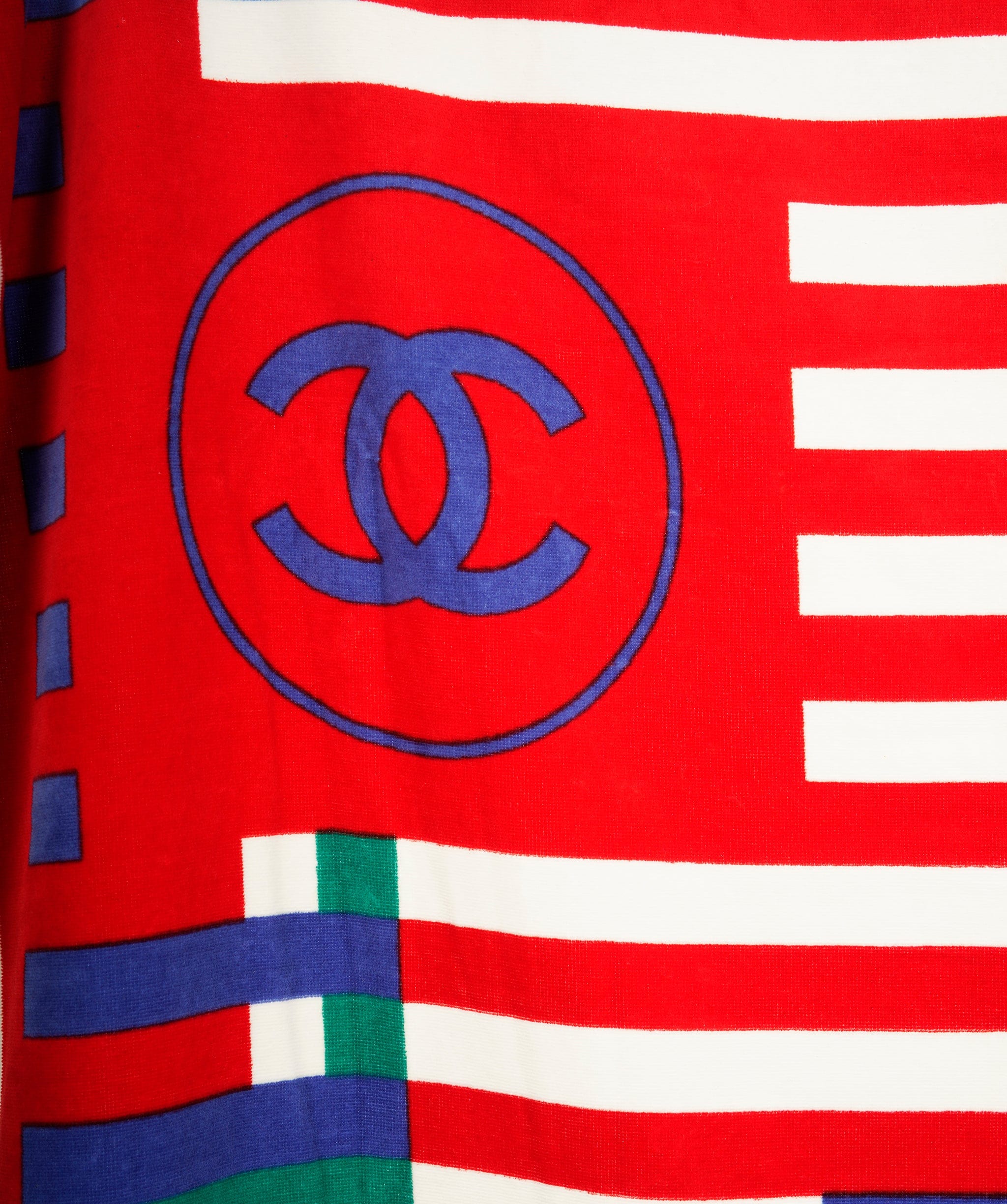 Chanel Chanel Geometric Print Terrycloth Towel AKL0035