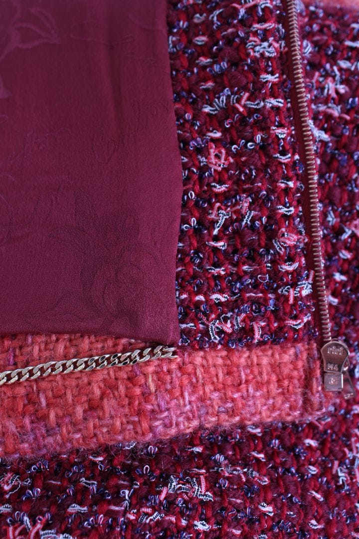 Chanel Chanel 2017 Tweed Jacket Red/ Orange 12