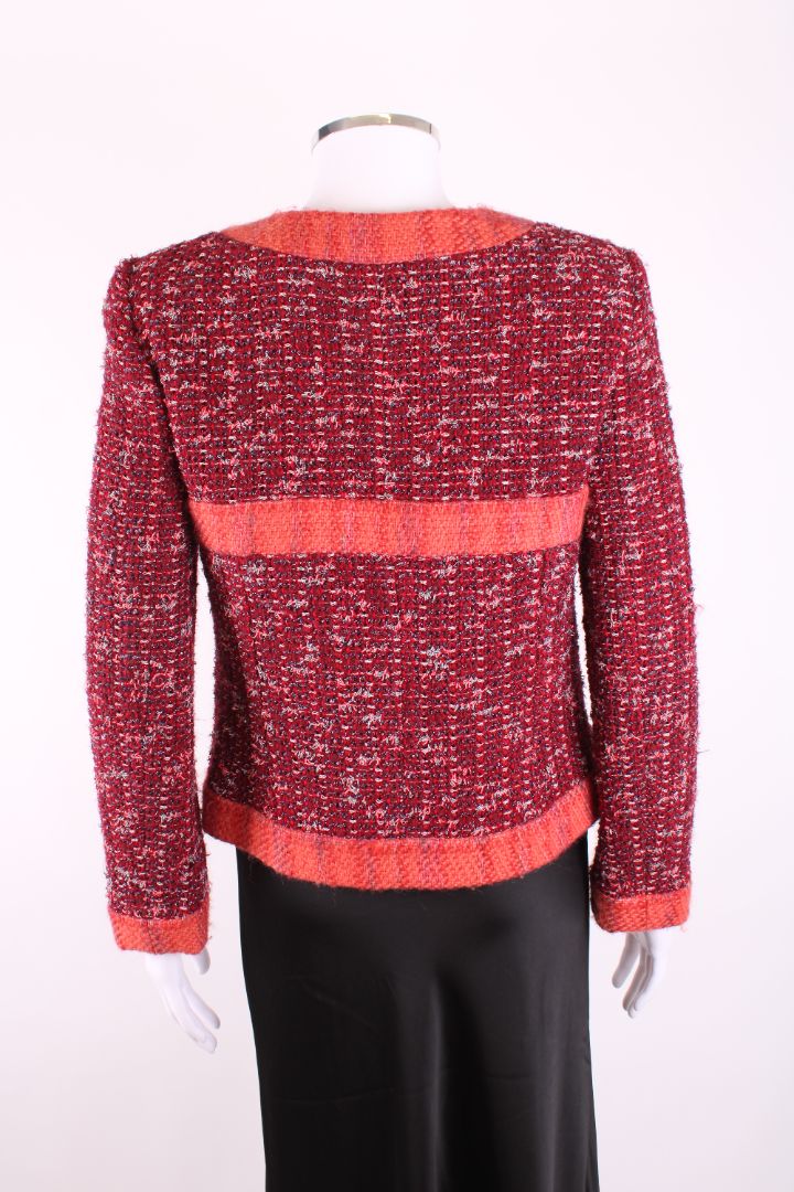Chanel Chanel 2017 Tweed Jacket Red/ Orange 12