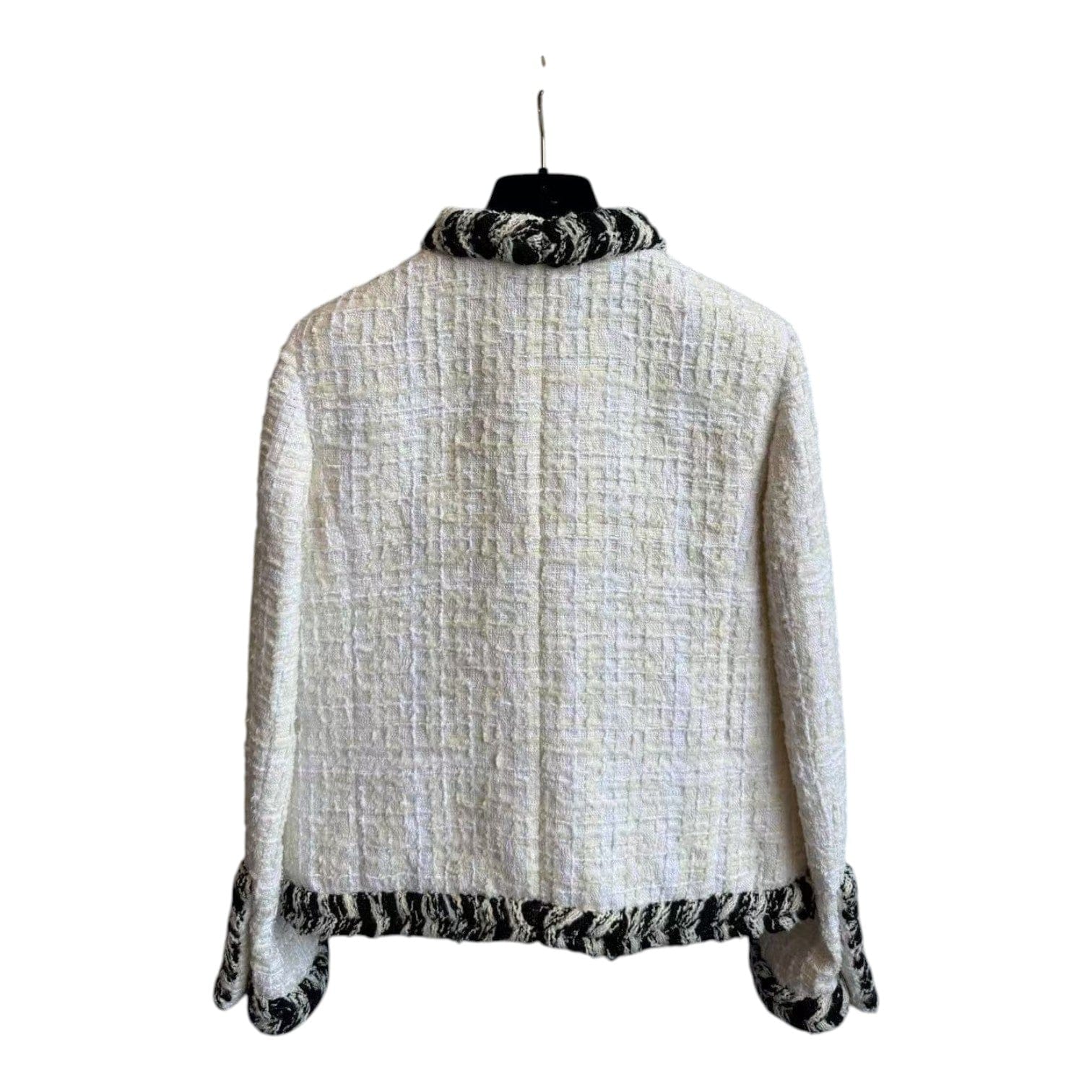 Chanel Chanel 20B White Tweed Jacket #36