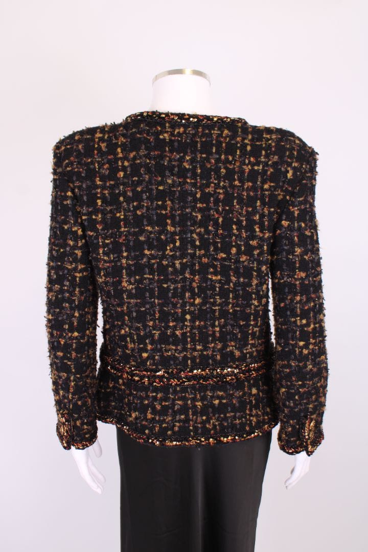 Chanel Chanel Jacket Black Embellished 40