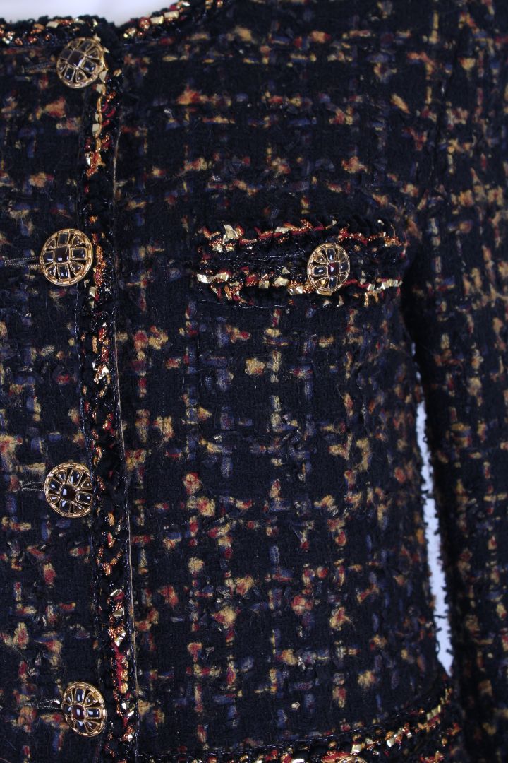 Chanel Chanel Jacket Black Embellished 40