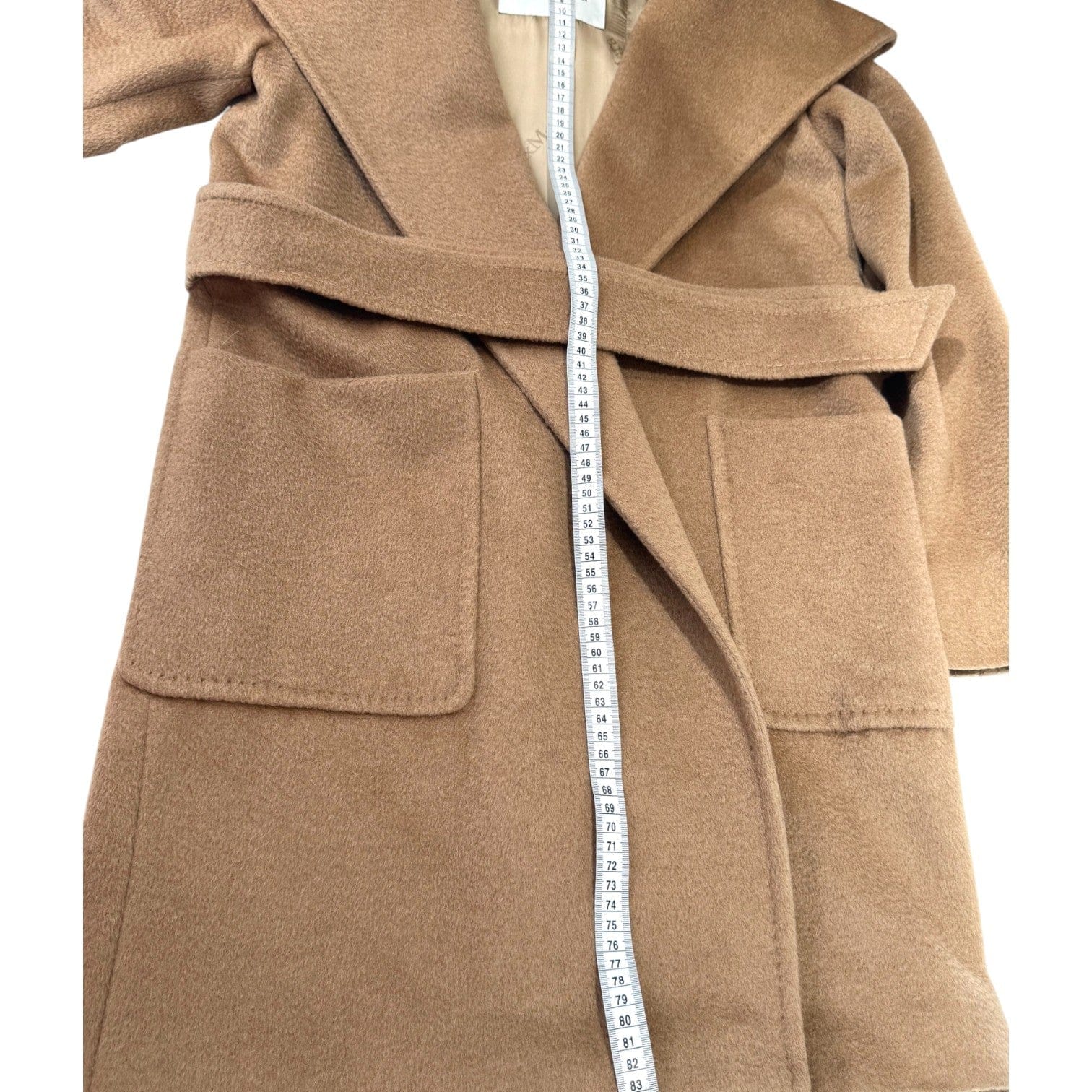 Chanel Max Mara Trench Coat Caramel Color Camel Wool