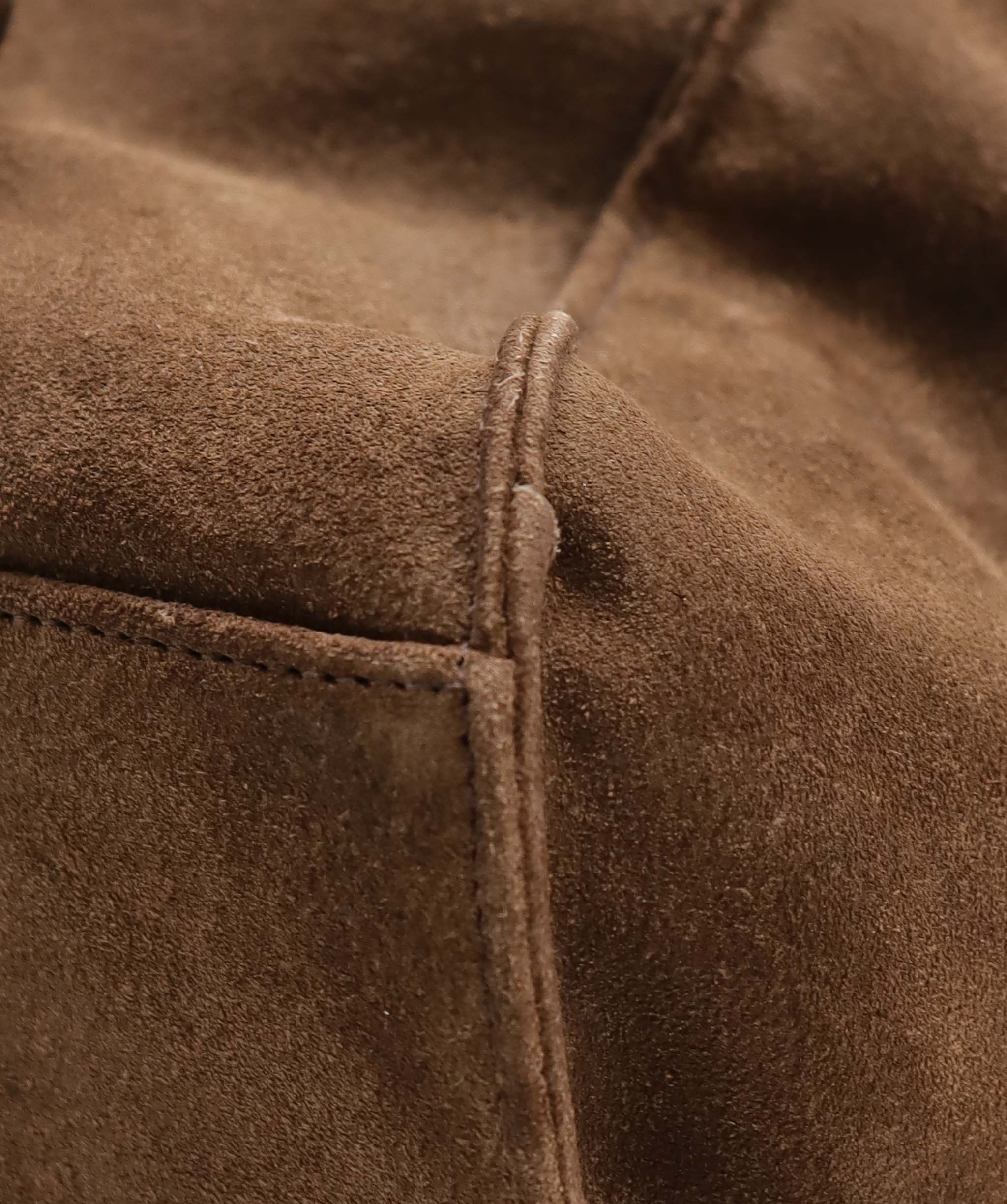Chanel Chanel CC Suede Backpack Brown DXBS6053