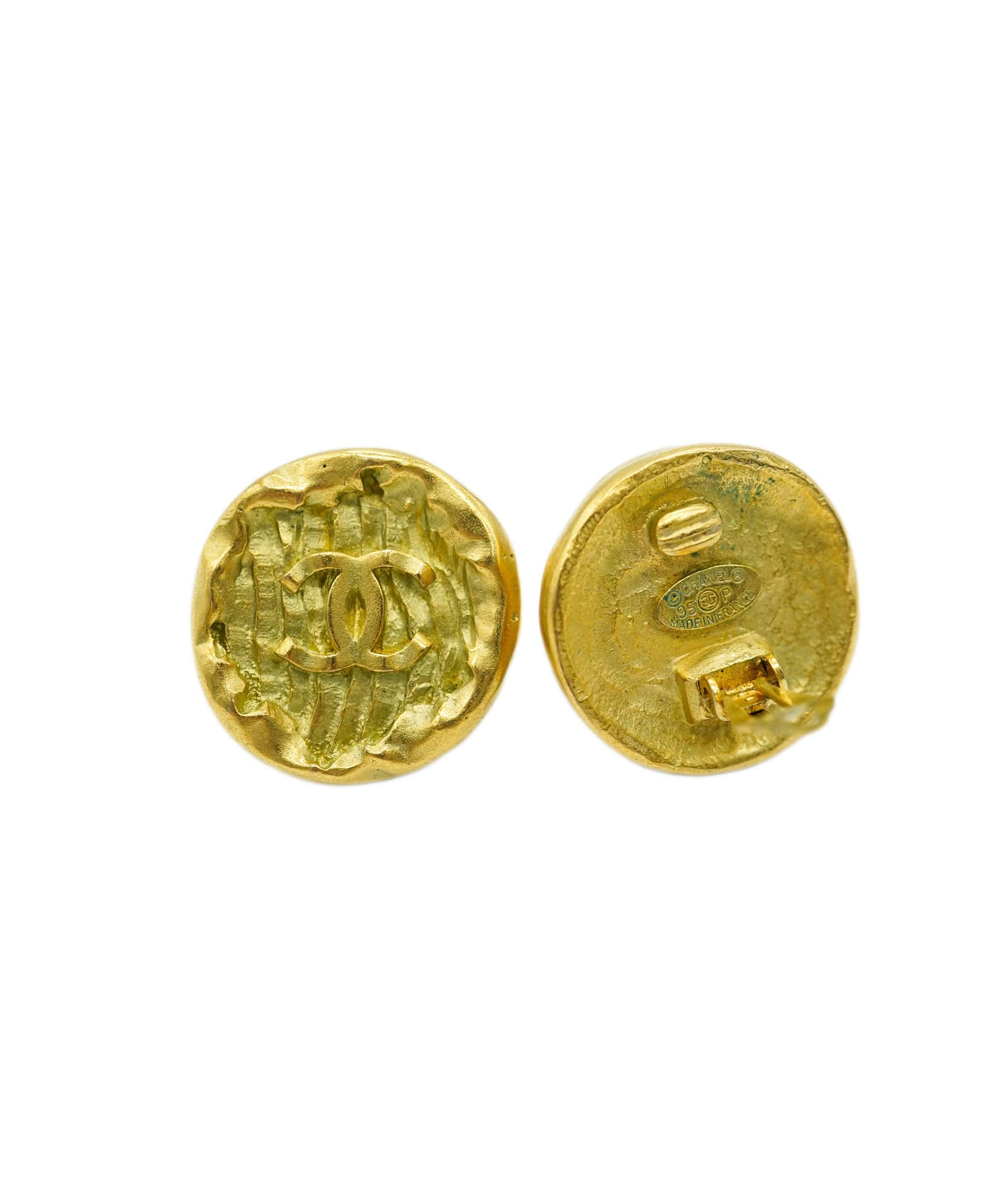 Chanel CHANEL Cocomark Round Earrings 90270897 DBXS3554