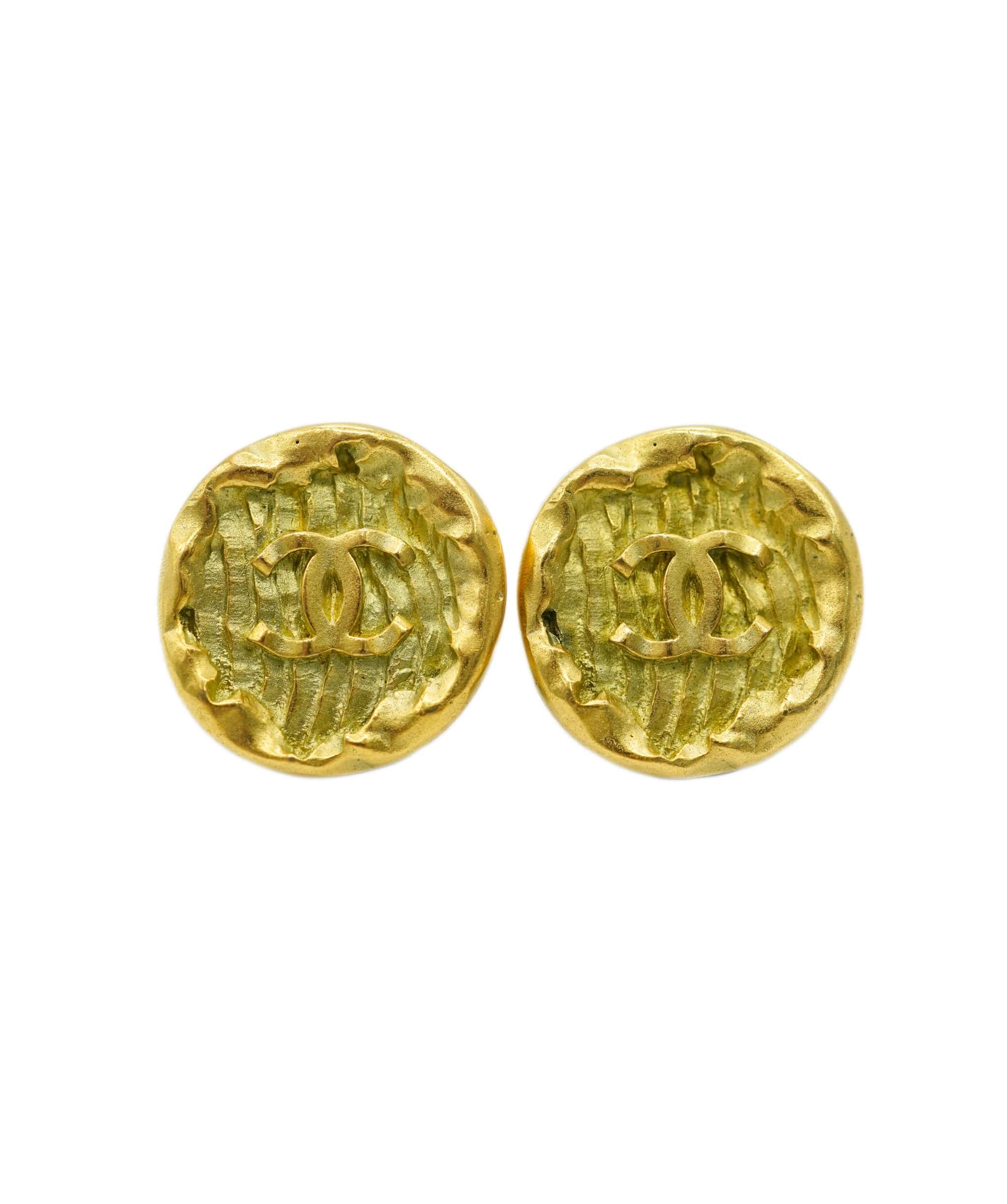 Chanel CHANEL Cocomark Round Earrings 90270897 DBXS3554