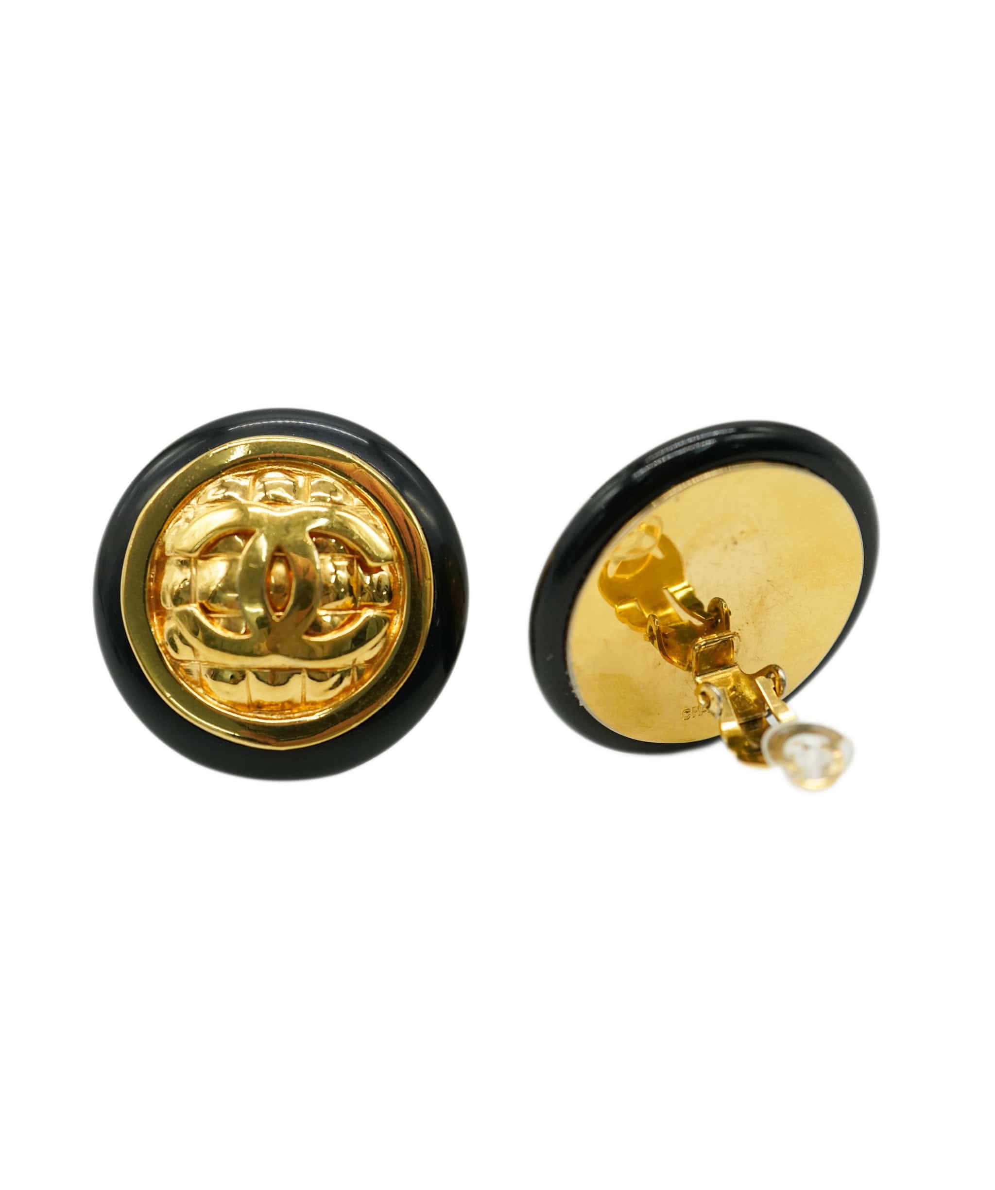 Chanel CHANEL Cocomark Round Earrings DBXS3558