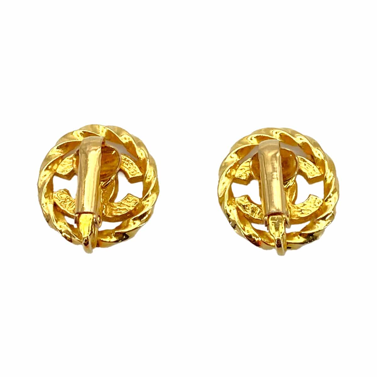 Chanel CHANEL EARRINGS COCOMARK RHINESTONE ROUND ACCESSORY DXBS4476