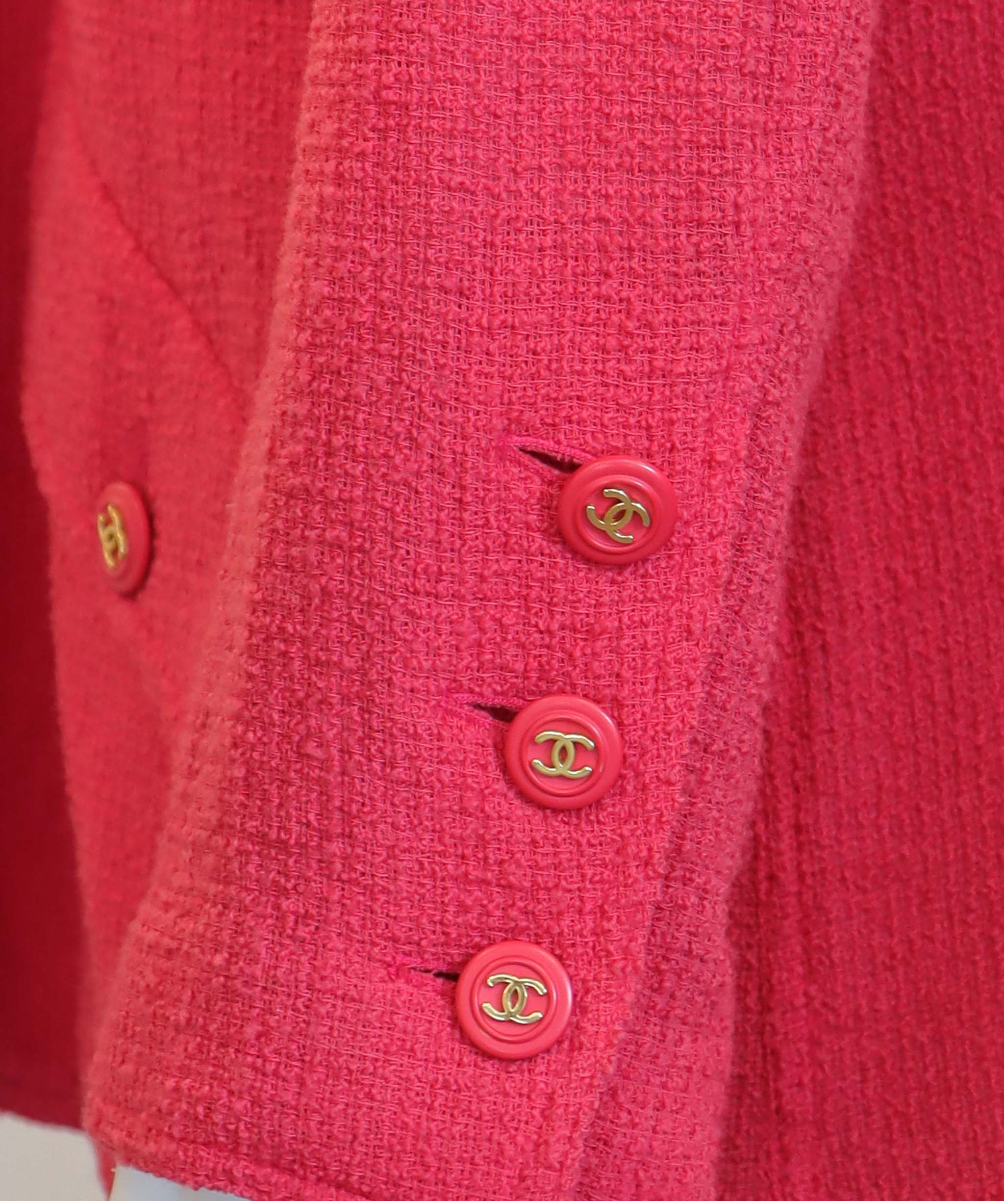 Chanel Chanel Open Front Jacket Pink DXBS6047