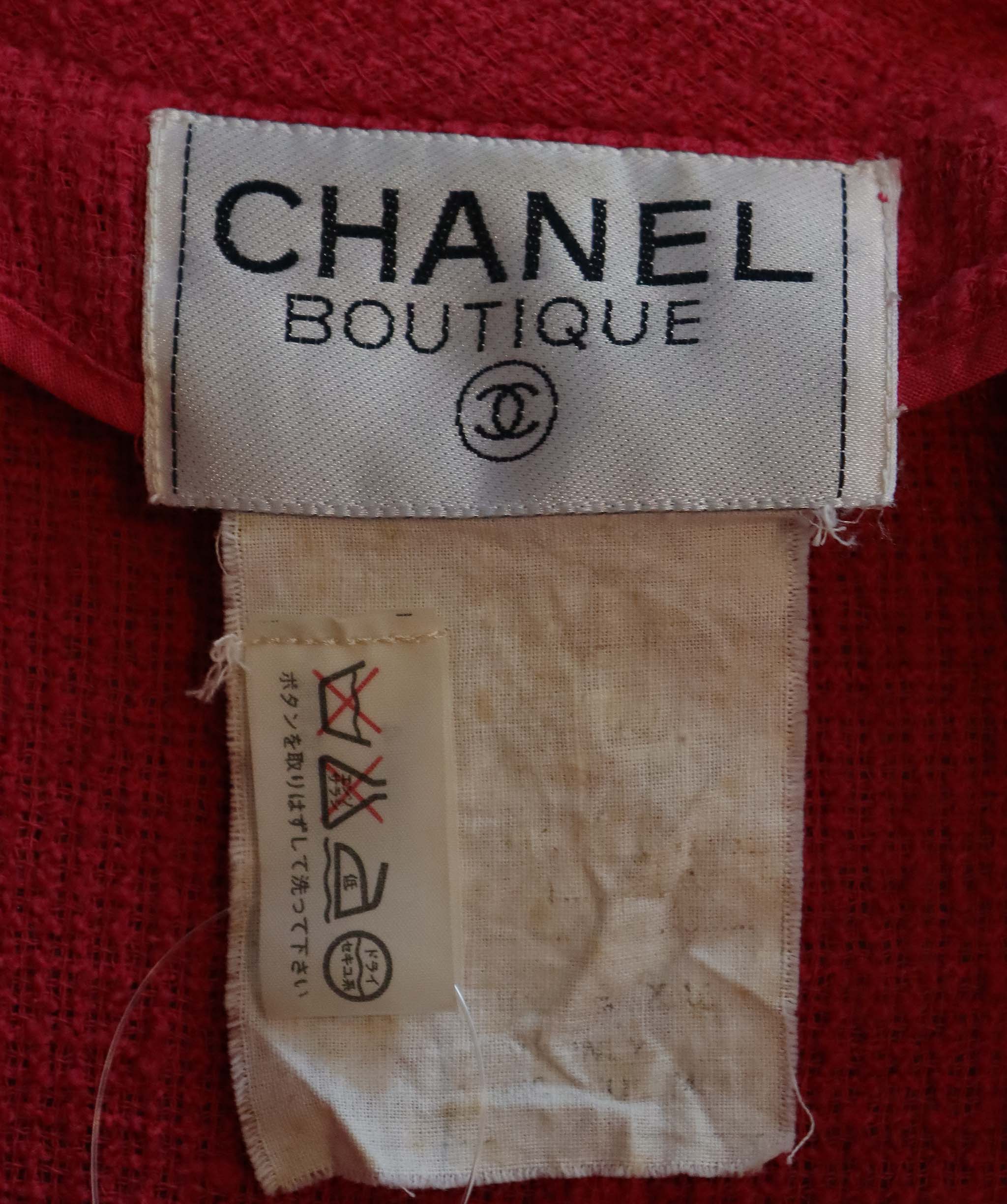 Chanel Chanel Open Front Jacket Pink DXBS6047