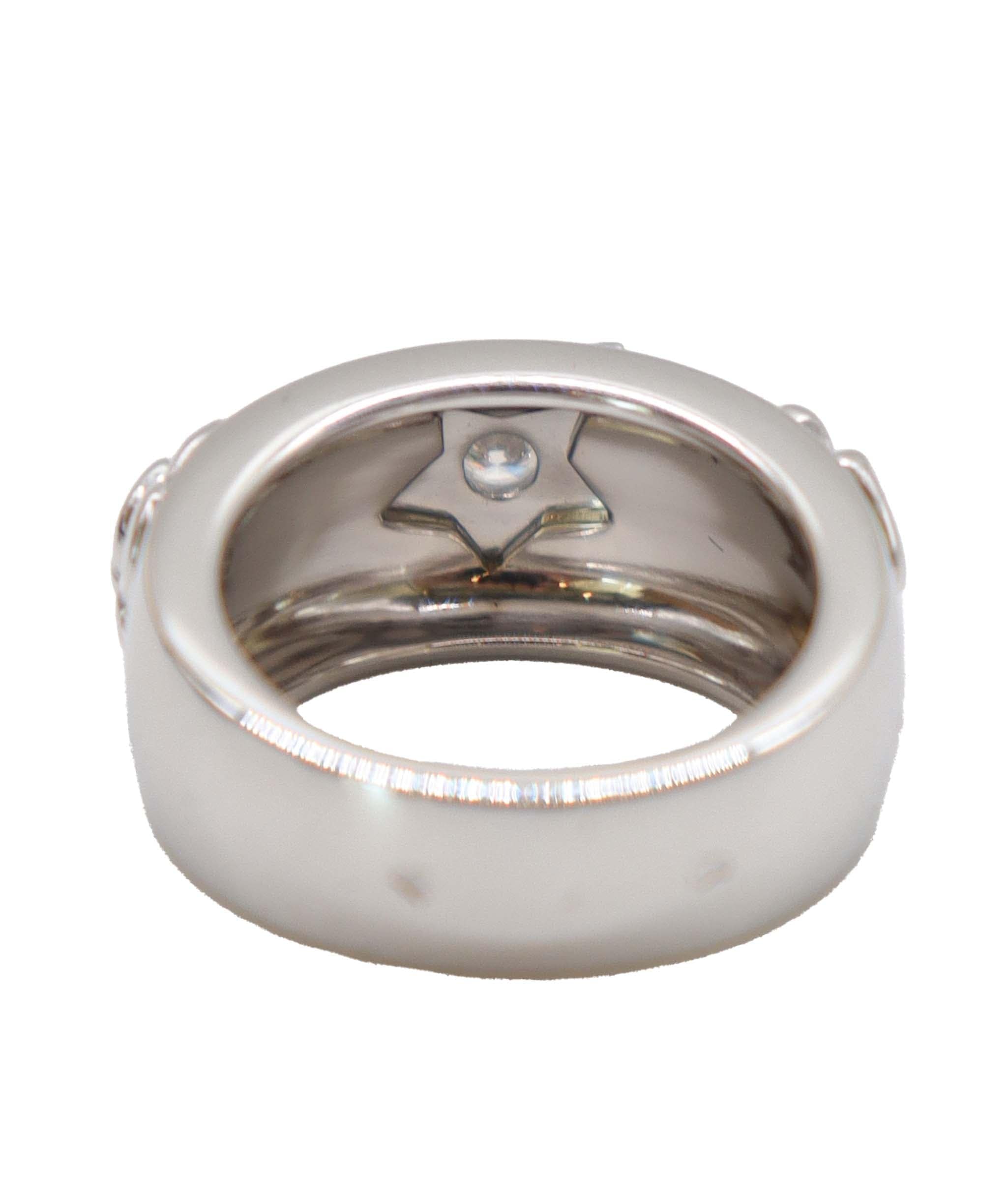 Chanel CHANEL Three Symbols Ring Size 11 Diamond K18 WG White Gold 750 Ring Three Symbols Ring Chanel DXBS4058