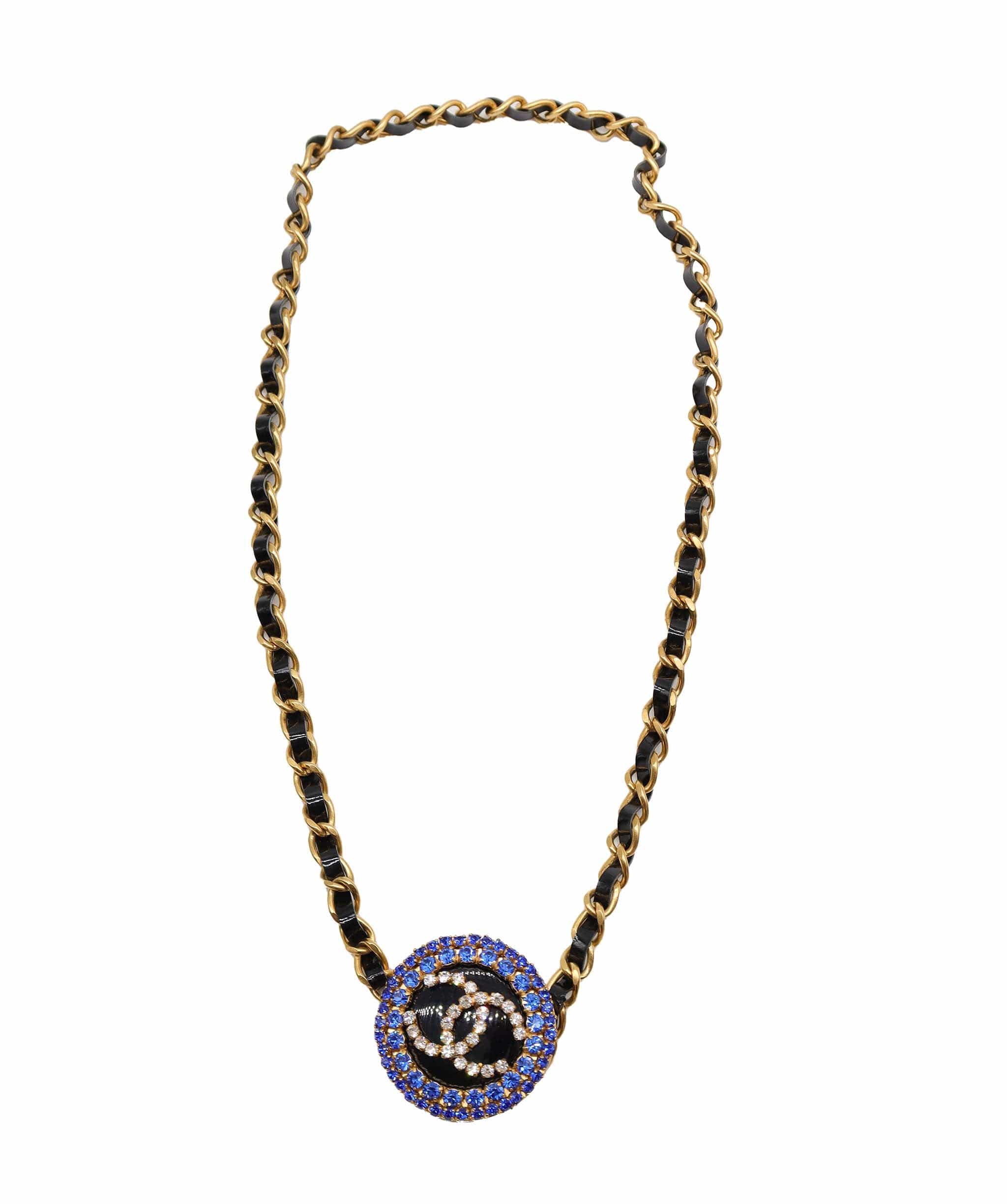 Chanel CHANEL VINTAGE BELT COCOMARK RHINESTONE ACCESSORY 95P DXBS3075