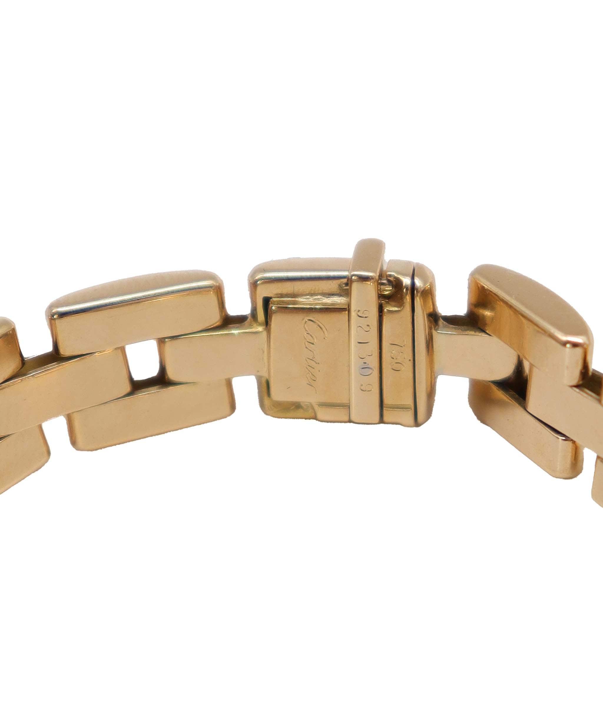 Chanel Vintage Cartier Maillon Panthère Diamond Necklace 40cm 18K YG DXBS2270