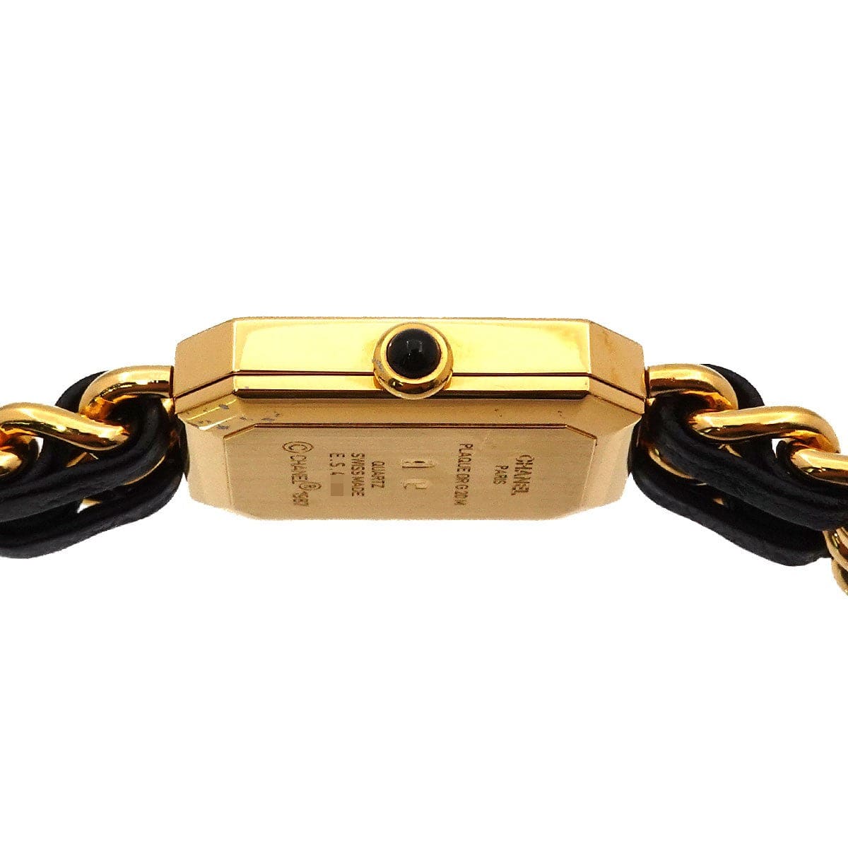CHANEL CHANEL Premiere Size M H0001 Vintage Quartz Black Dial Ladies Watch 90295703