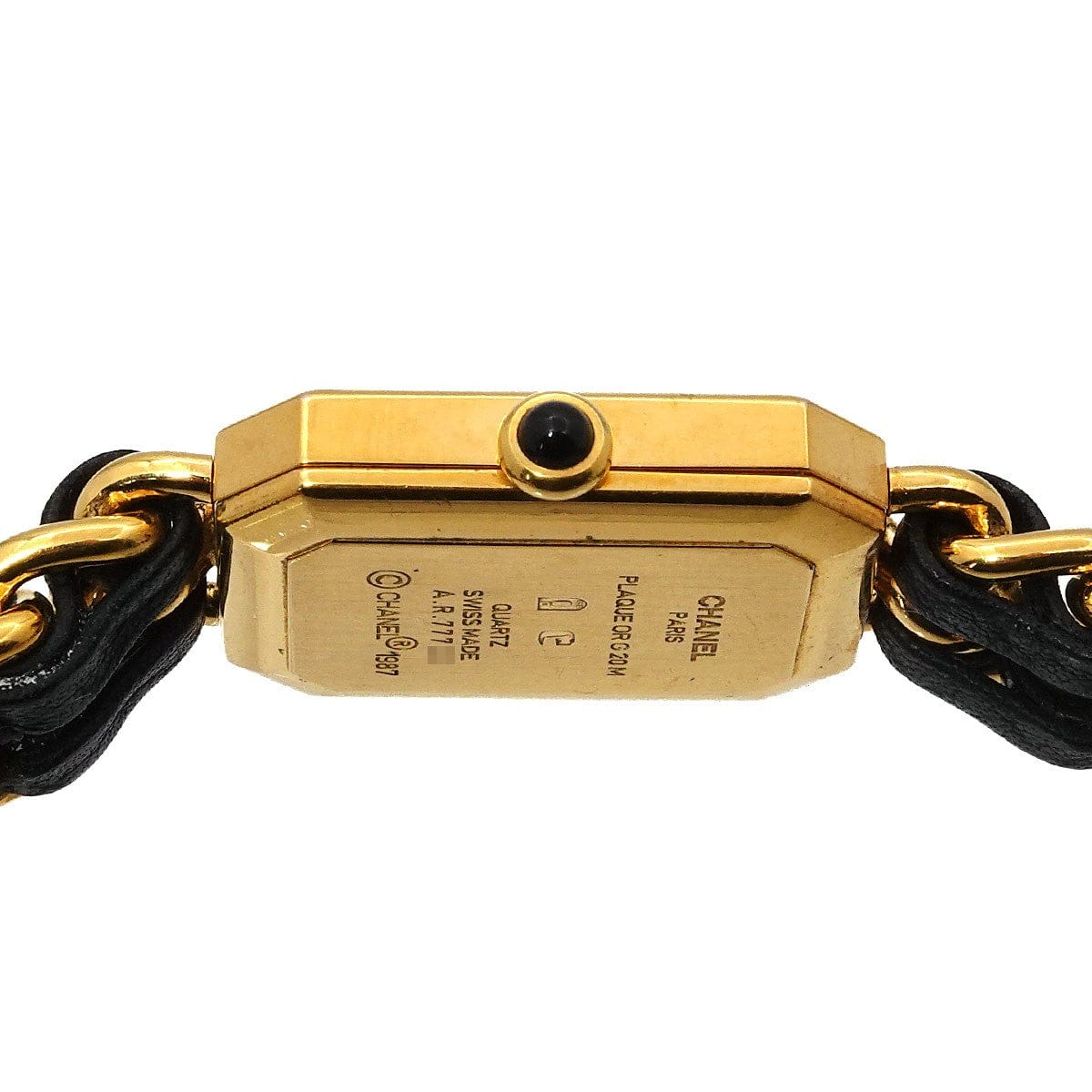 CHANEL CHANEL Premiere Size M H0001 Vintage Quartz Black Dial Ladies Watch 90310489