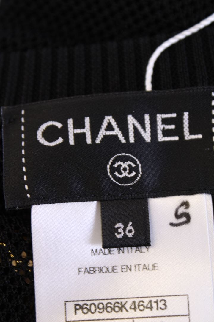 Chanel Chanel Mesh Knit Black 8