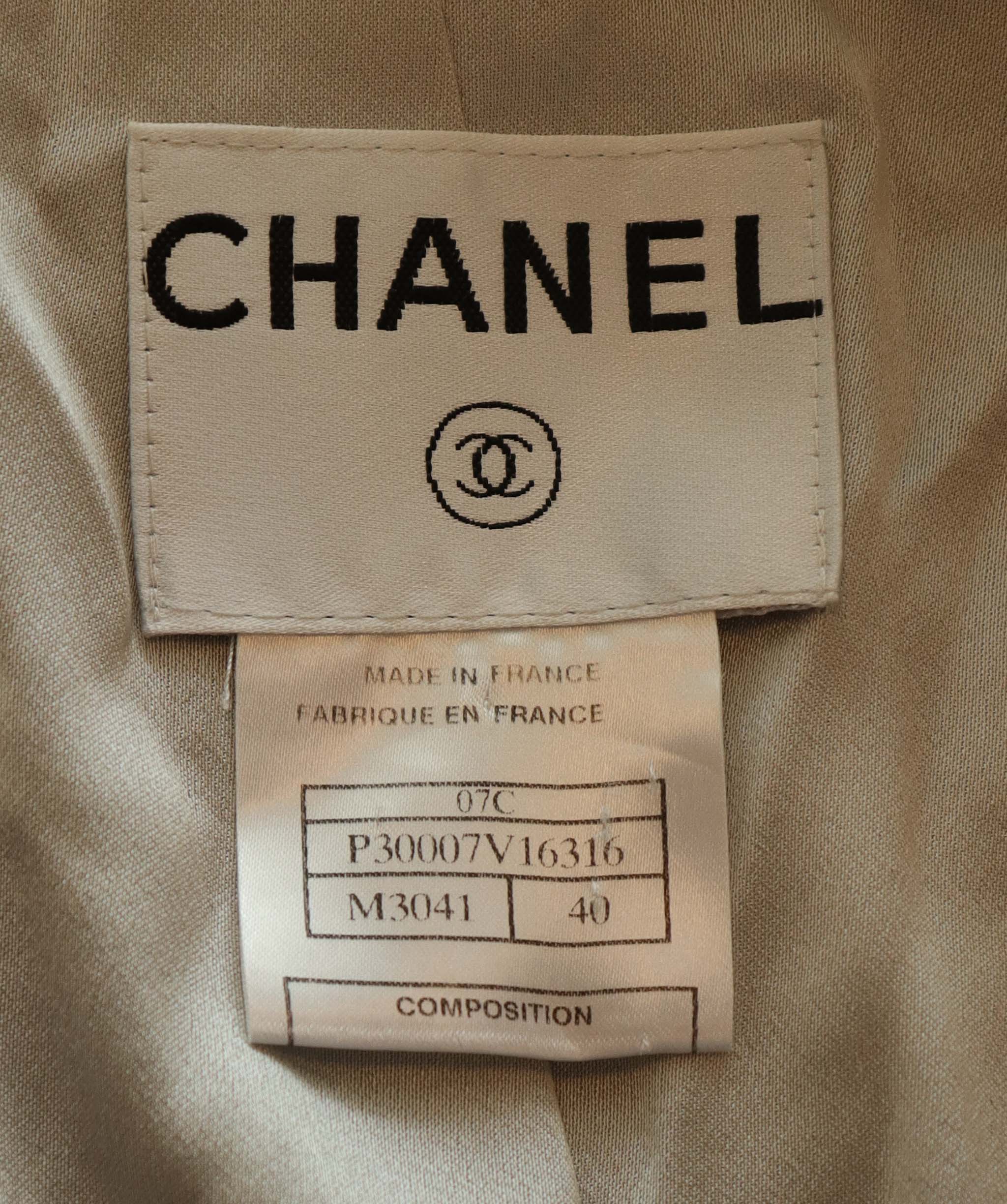Chanel CHANEL 07C BLUE COAT 40 DXBK0294