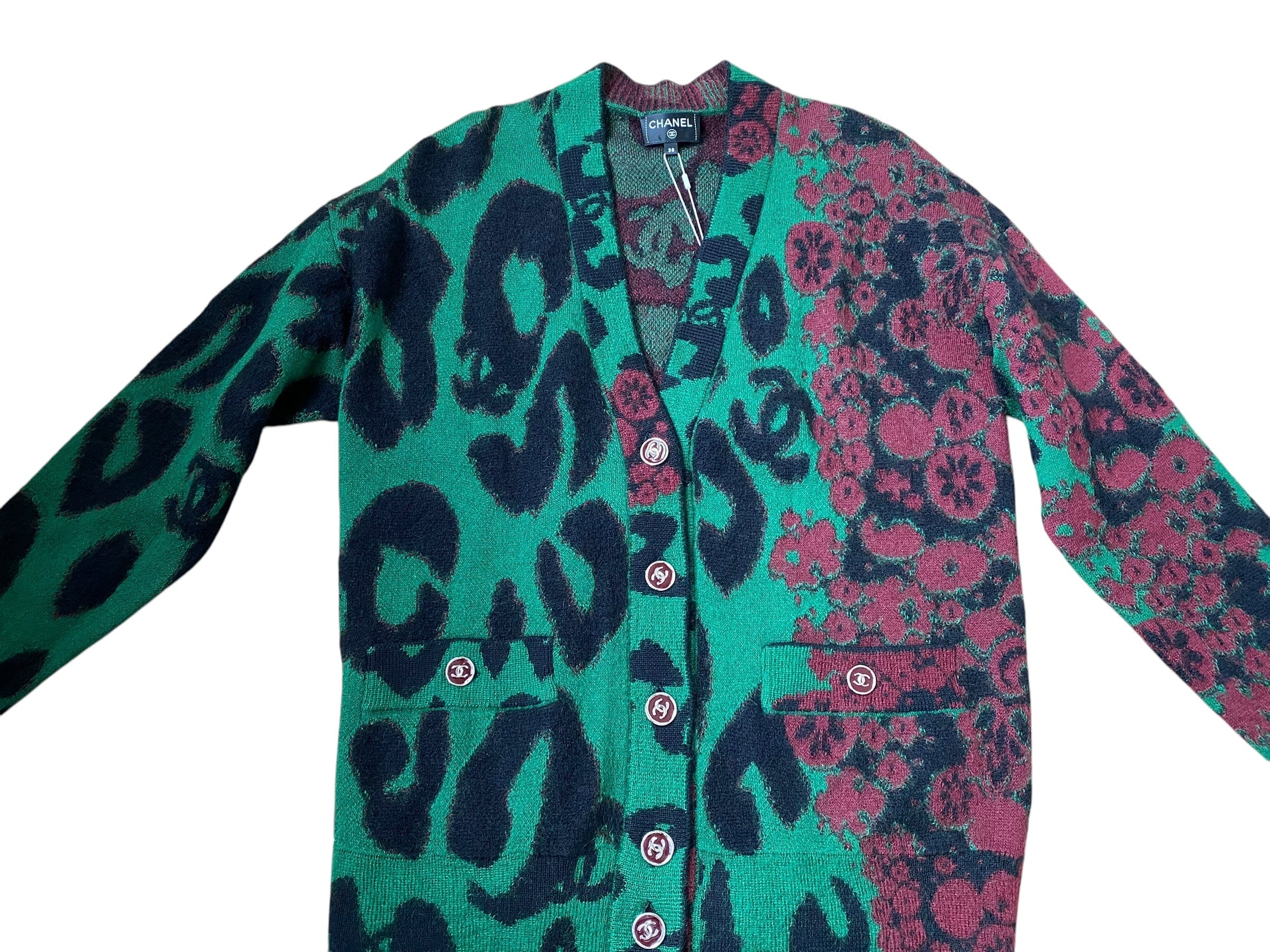 Chanel Chanel 2023 Leopard print Mohair Cardigan UKL1495