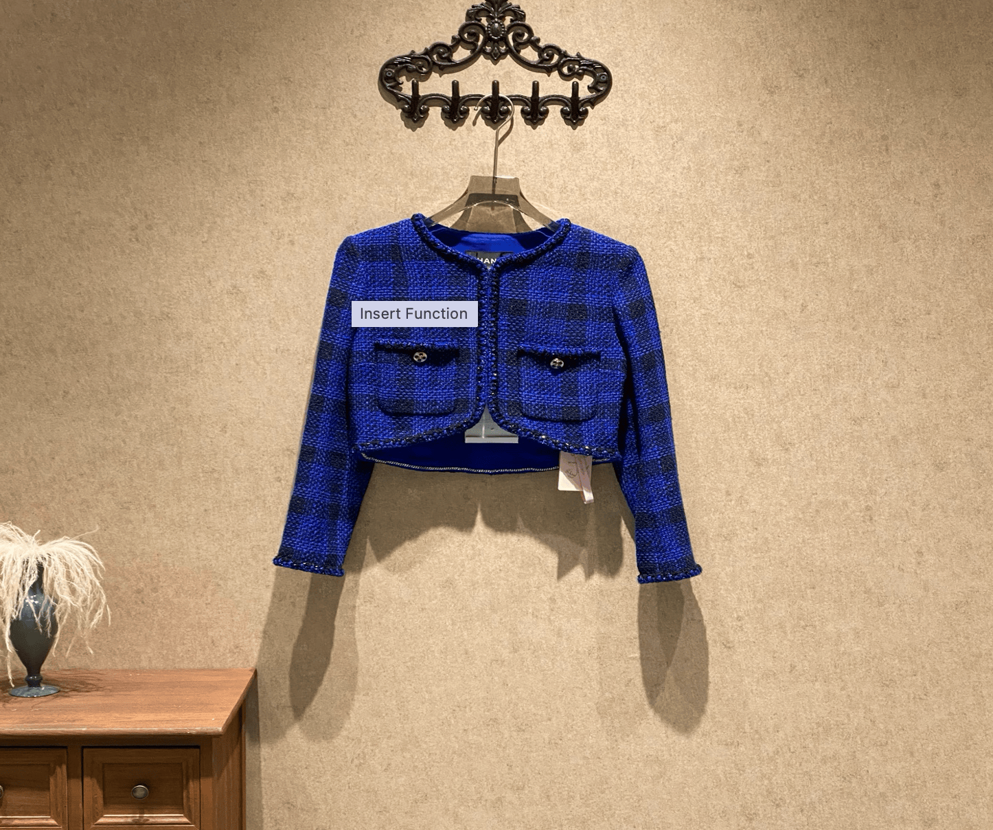 Chanel Chanel 23P Sapphire Blue Tweed Short Jacket / Size 36 / New / 35682 SGC35682